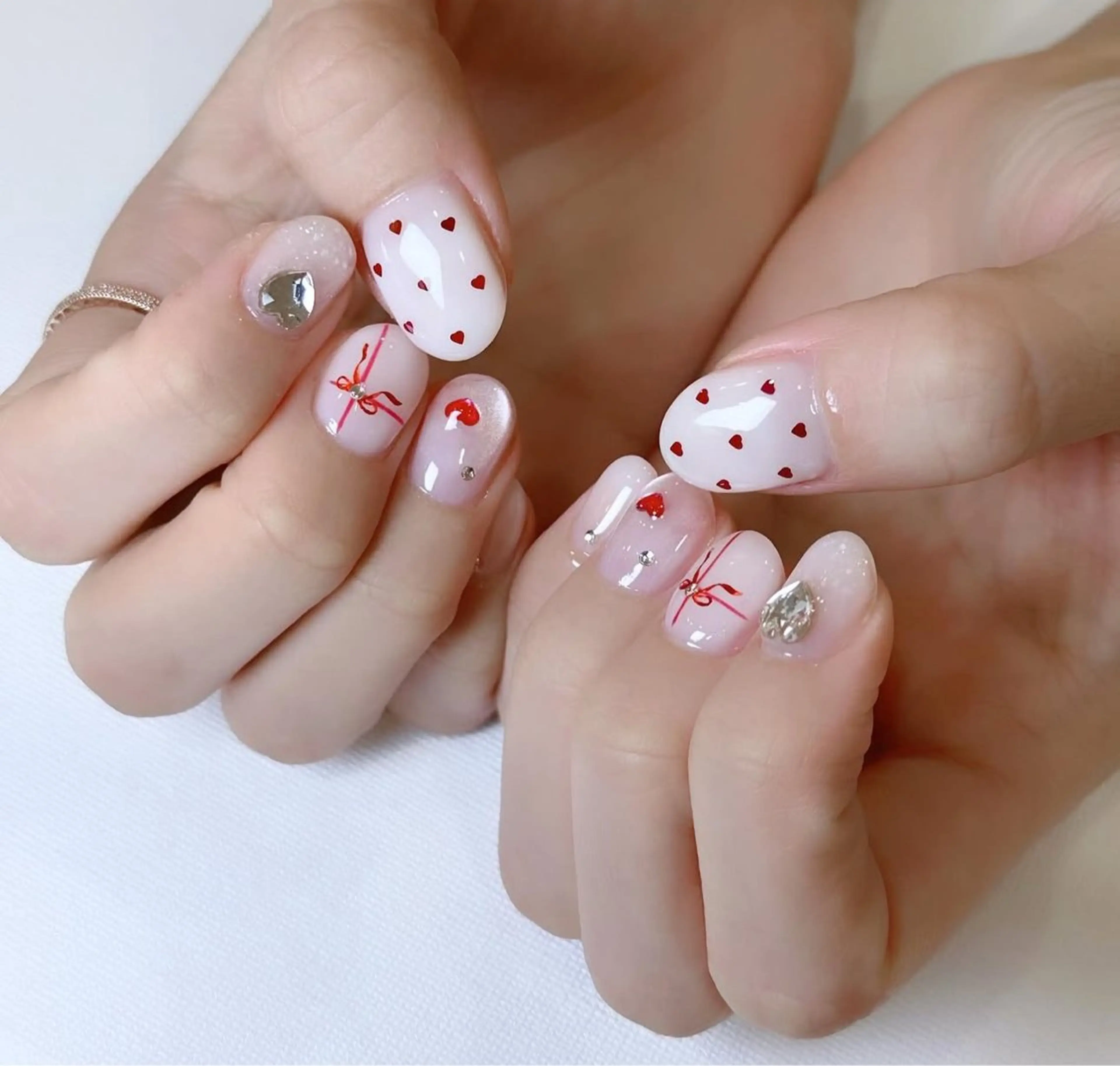 ネイル 🎀PG🩵 ネイルサロンのネイルデザイン