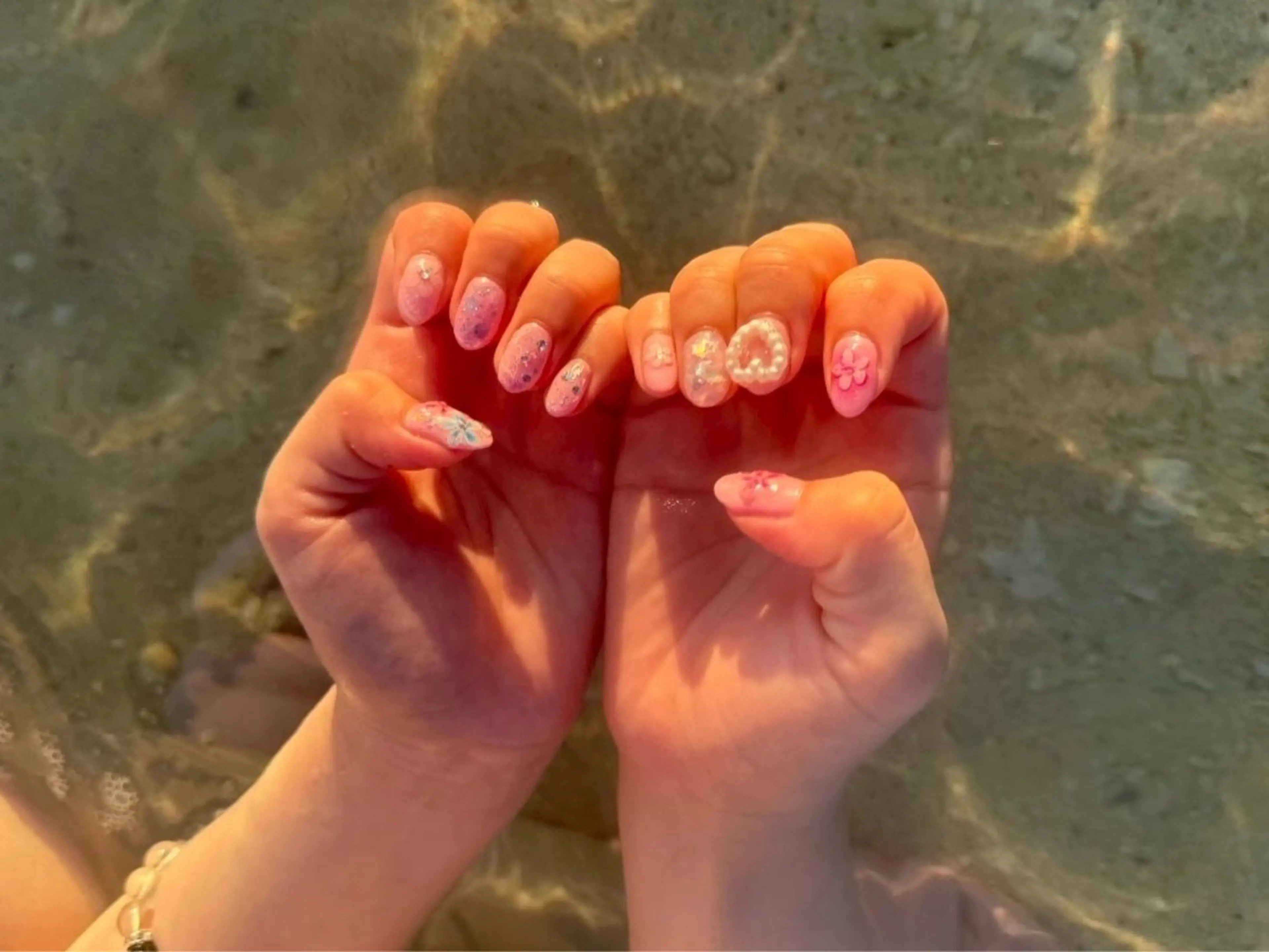 ネイル 夏ネイル ショートネイル Mutsumi柏のネイルデザイン