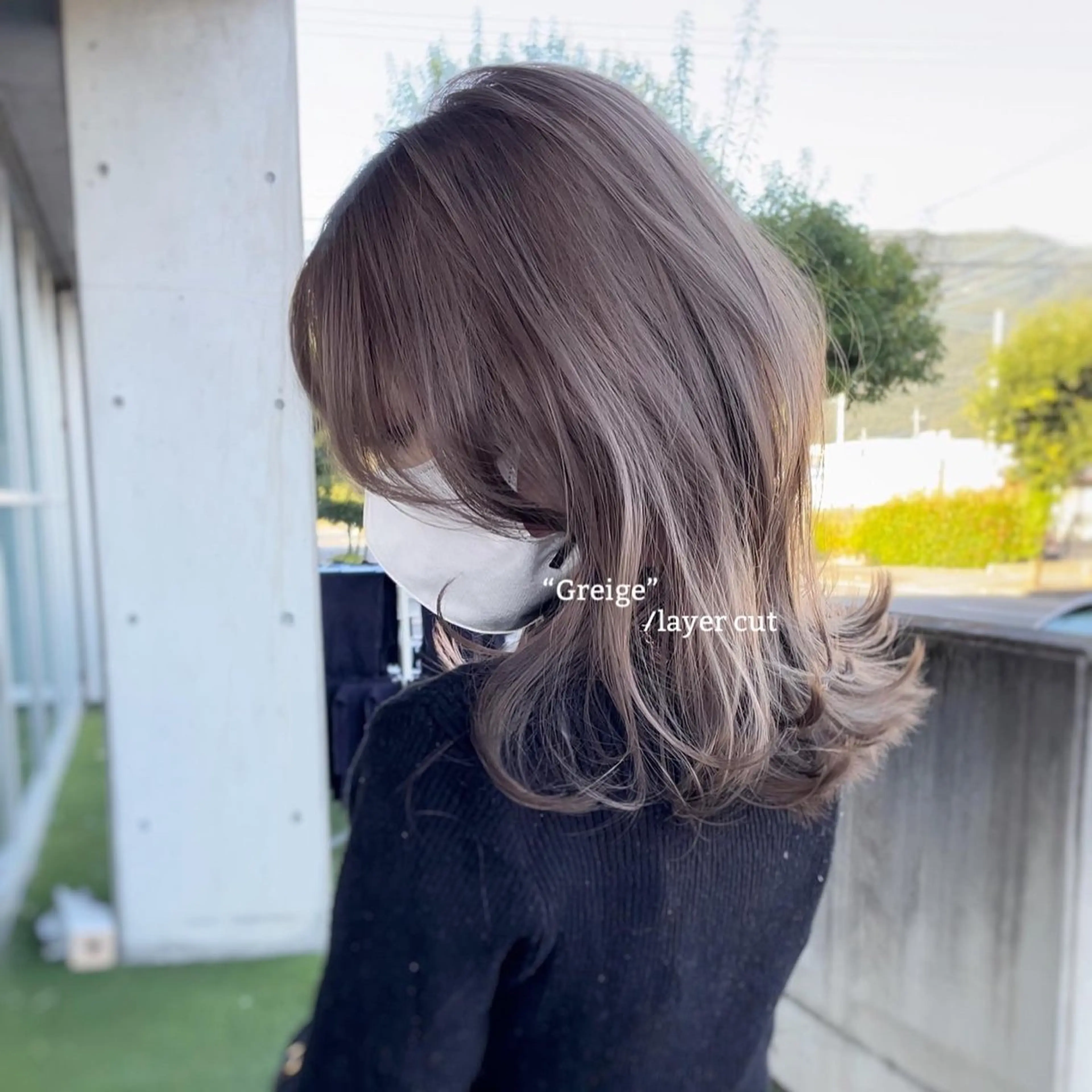 ミディアム カラー ヘアカラー トリートメント 山田隆成/韓国カット バレ、ハイライト得意のヘアスタイル