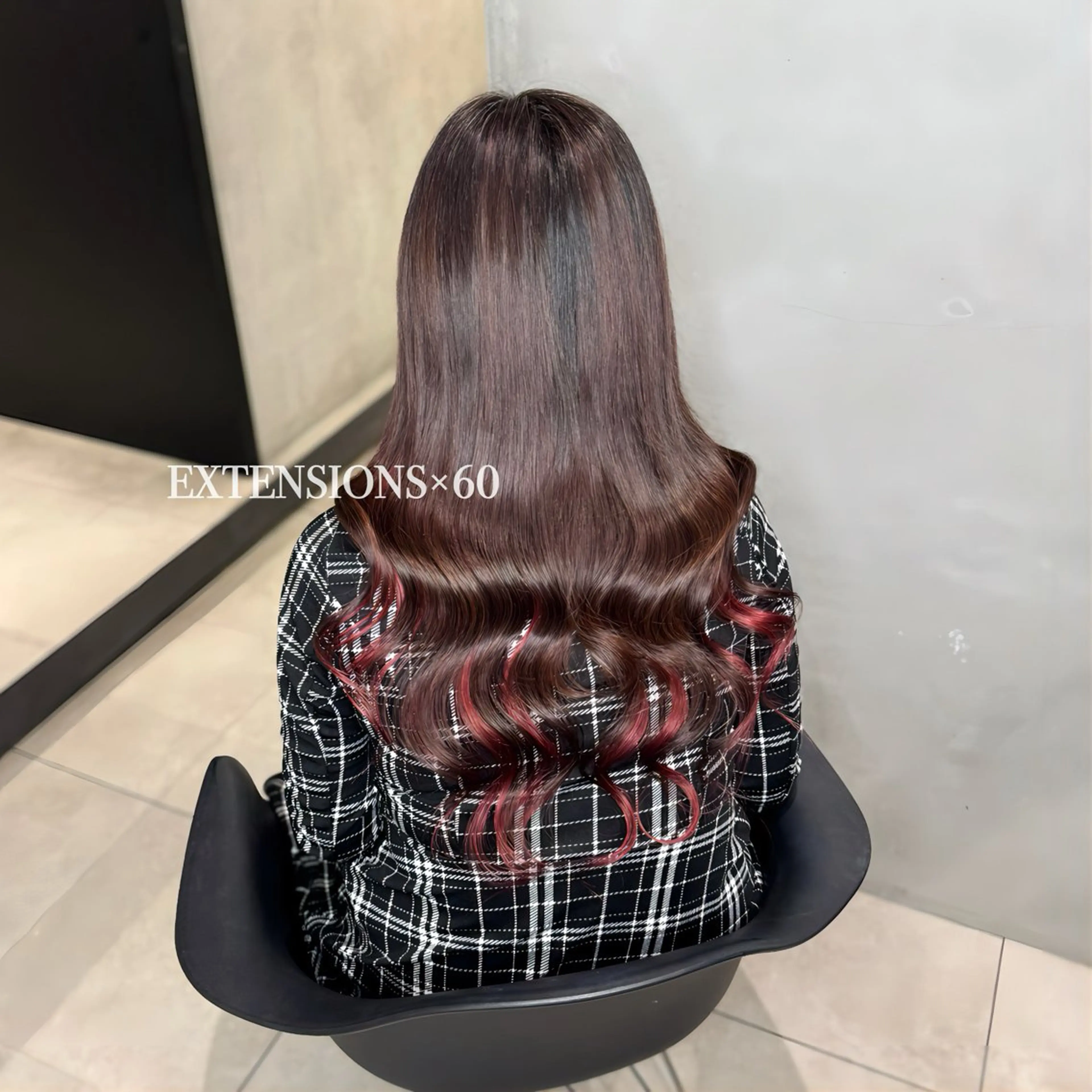 ロング エクステ エクステ 大阪 梅田/ ハイトーン/エクステのヘアスタイル