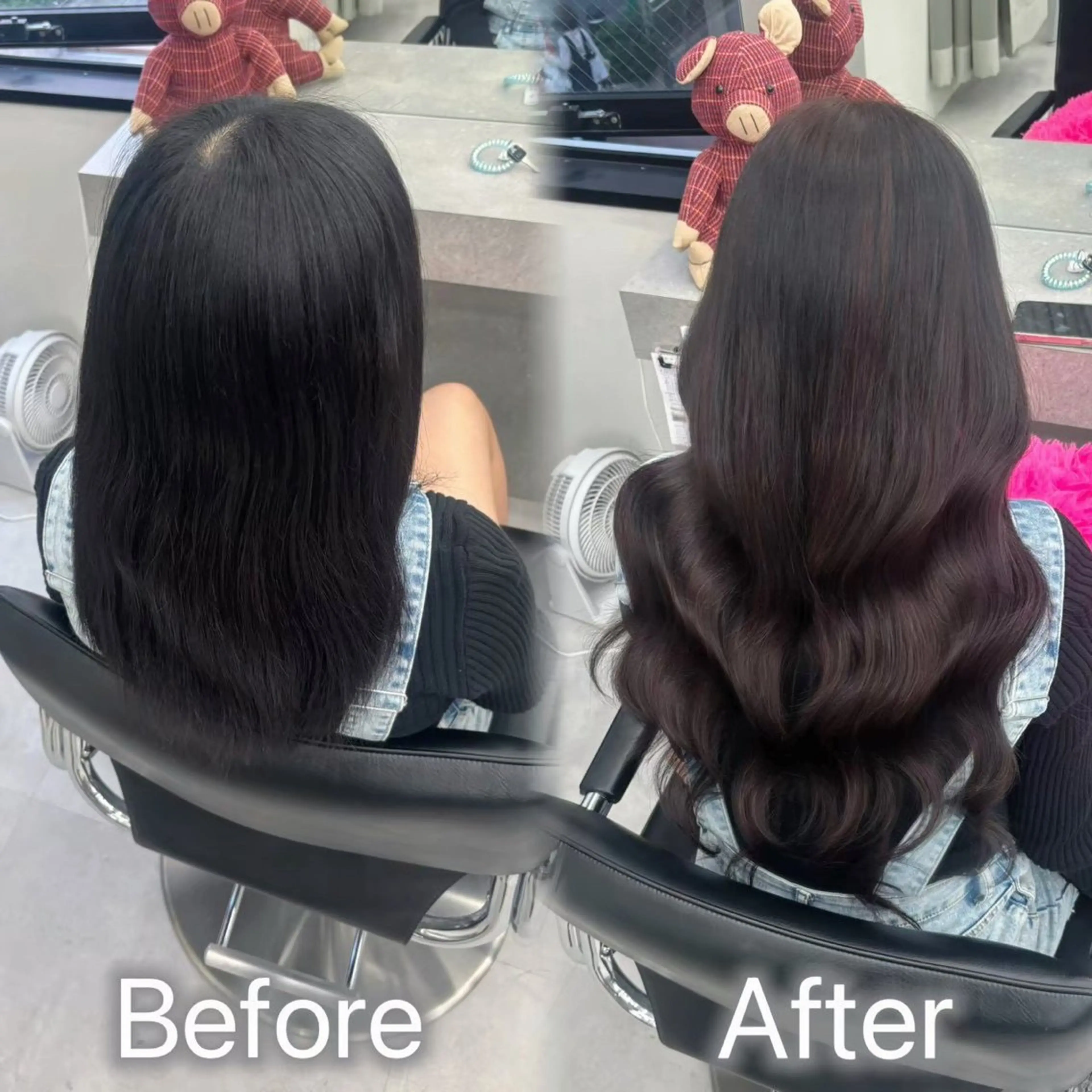 ロング シールエクステ エクステ 韓国風ヘア ロング ヘアカラー トリートメント エクステ 横浜 エクステ🎀/ カラー🌙┊︎もものヘアスタイル