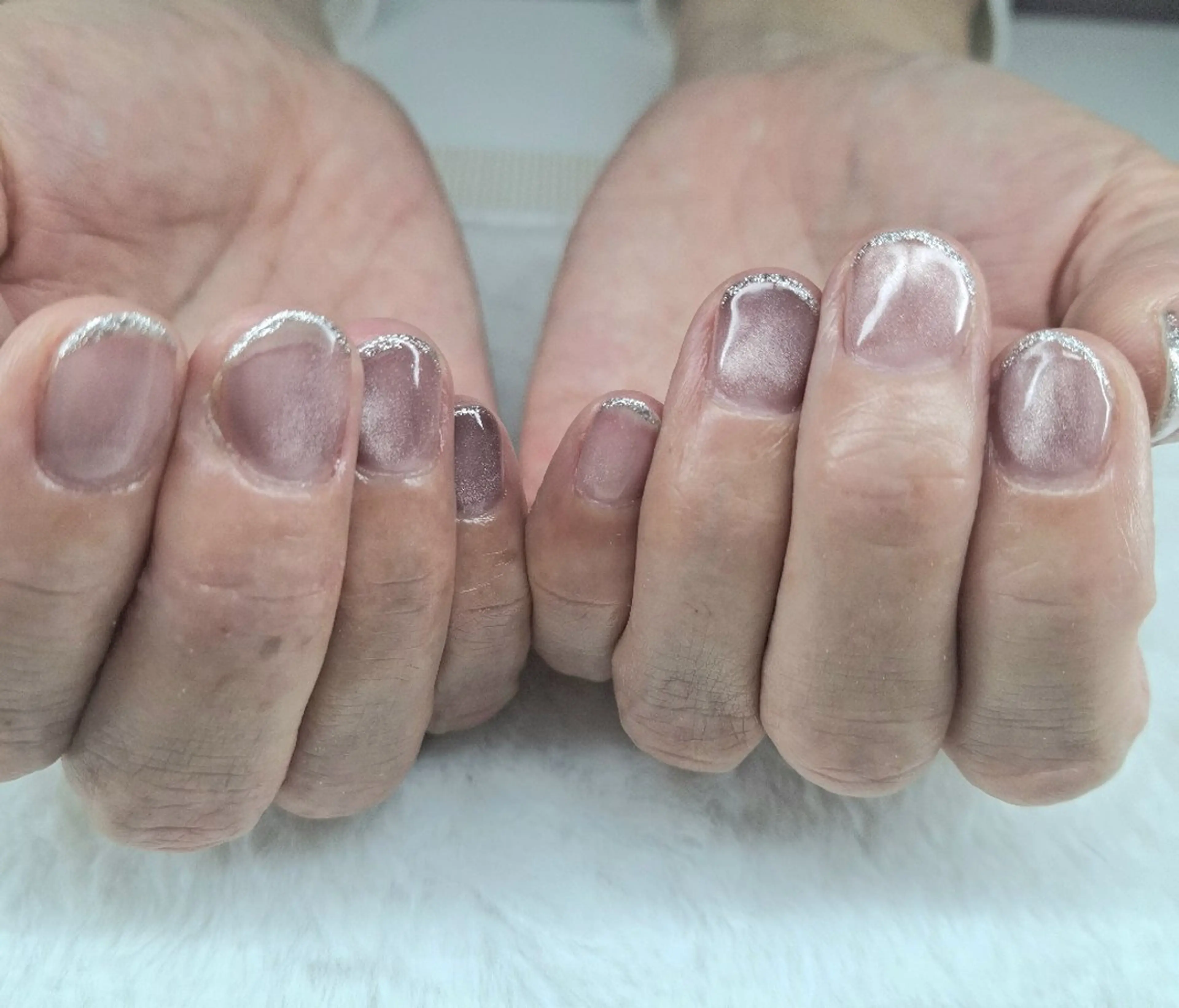 ネイル ジェルネイル マグネットネイル ワンカラーネイル 岡林 えりのネイルデザイン