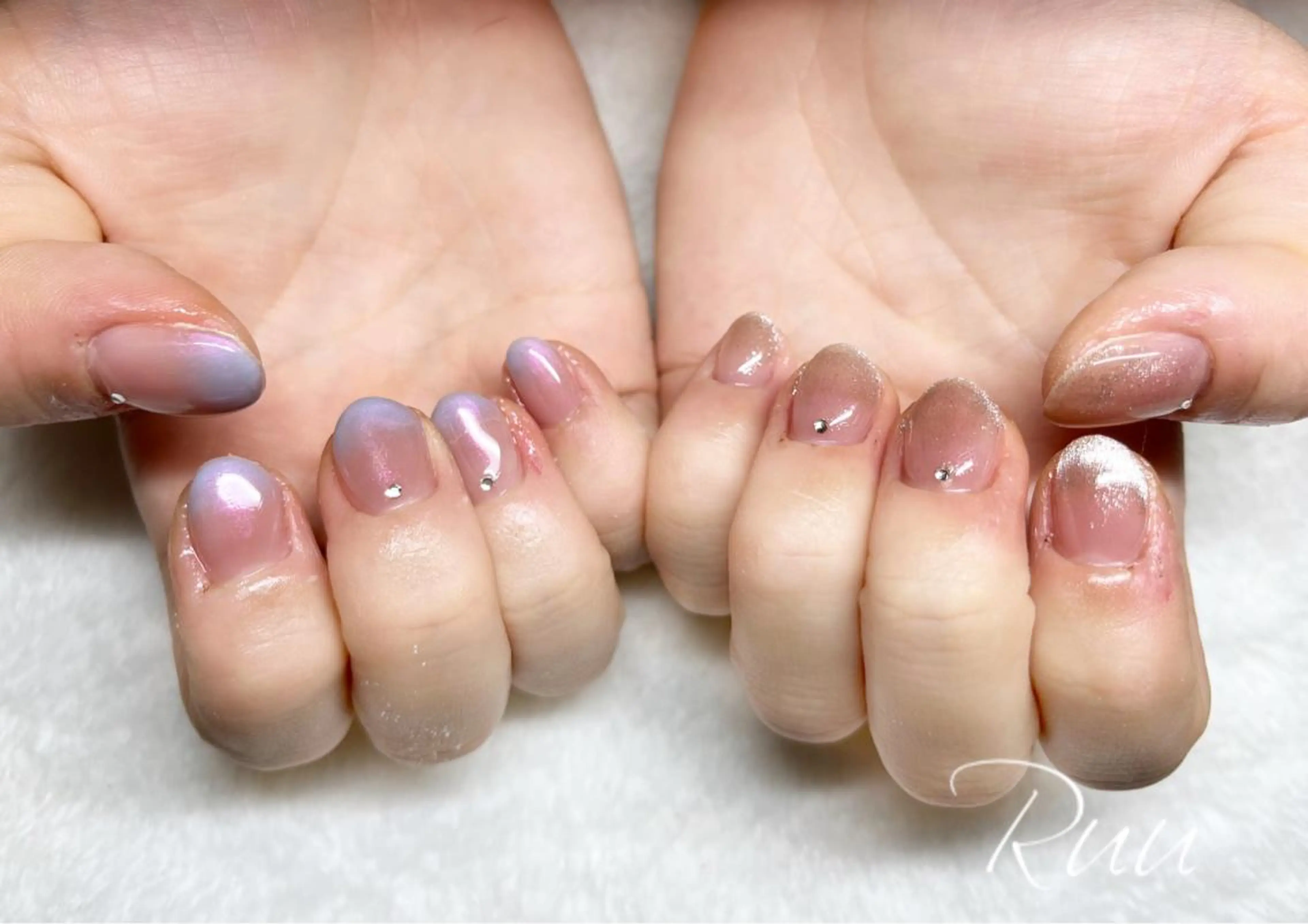 ネイル アートネイル フットネイル フレンチネイル キラキラネイル 韓国ネイル Nail salon Ruuのネイルデザイン
