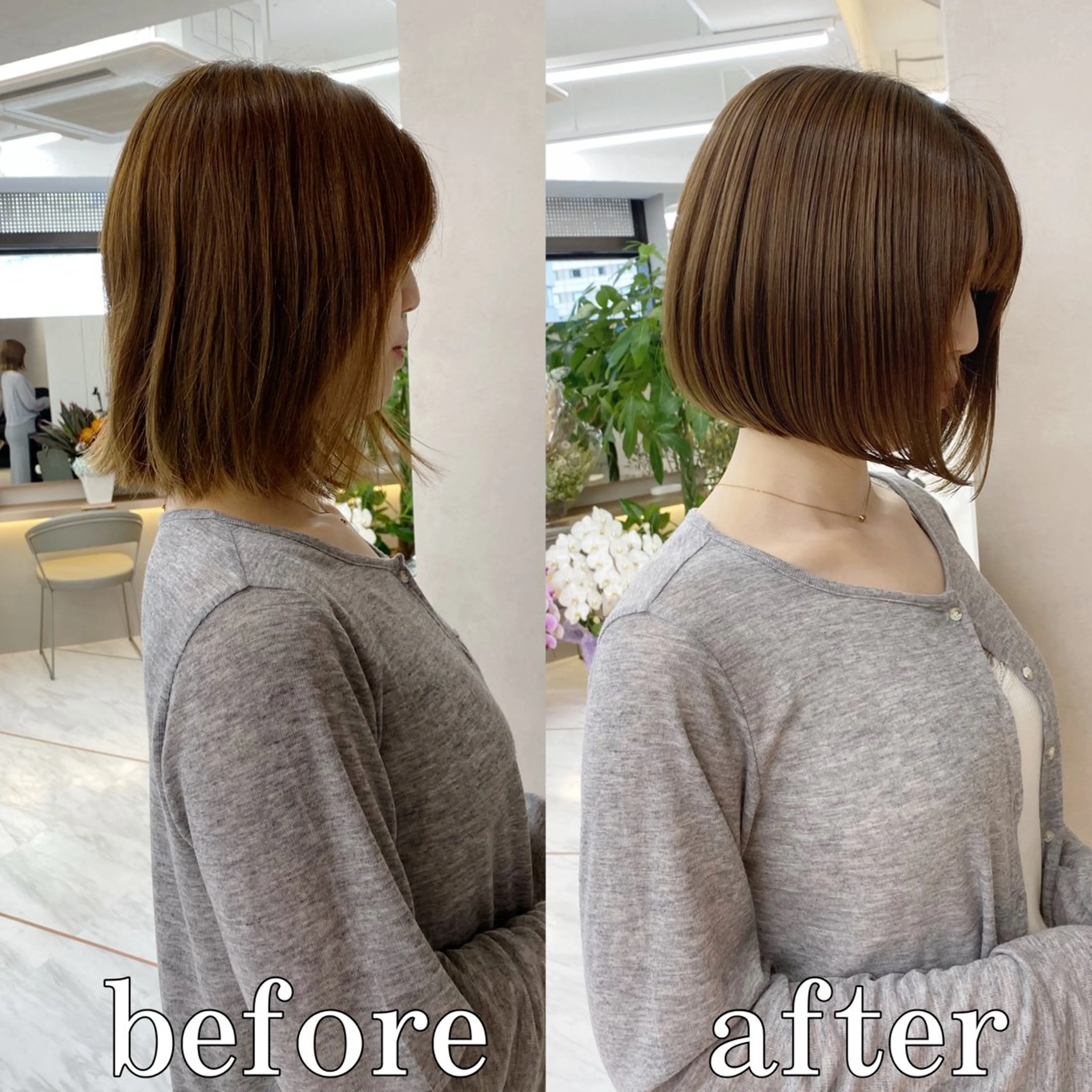 ミディアム カラー パーマ カット ヘアカラー 縮毛矯正 トリートメント 美髪❣️縮毛矯正/ 髪質改善✨/山本のヘアスタイル