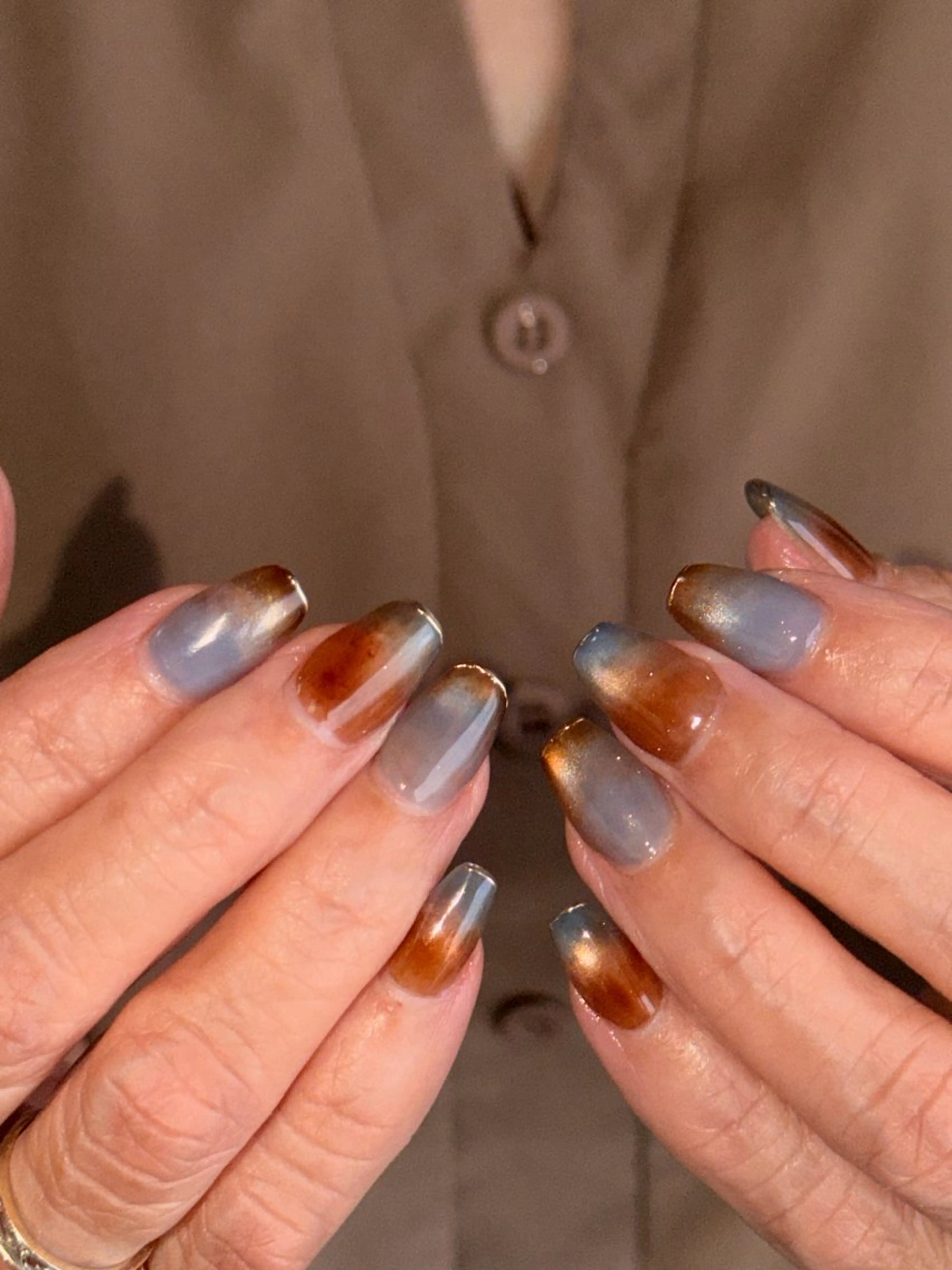 ネイル マグネットネイル ミラーネイル ニュアンスネイル シンプルネイル N.elu nail salonのその他イメージ
