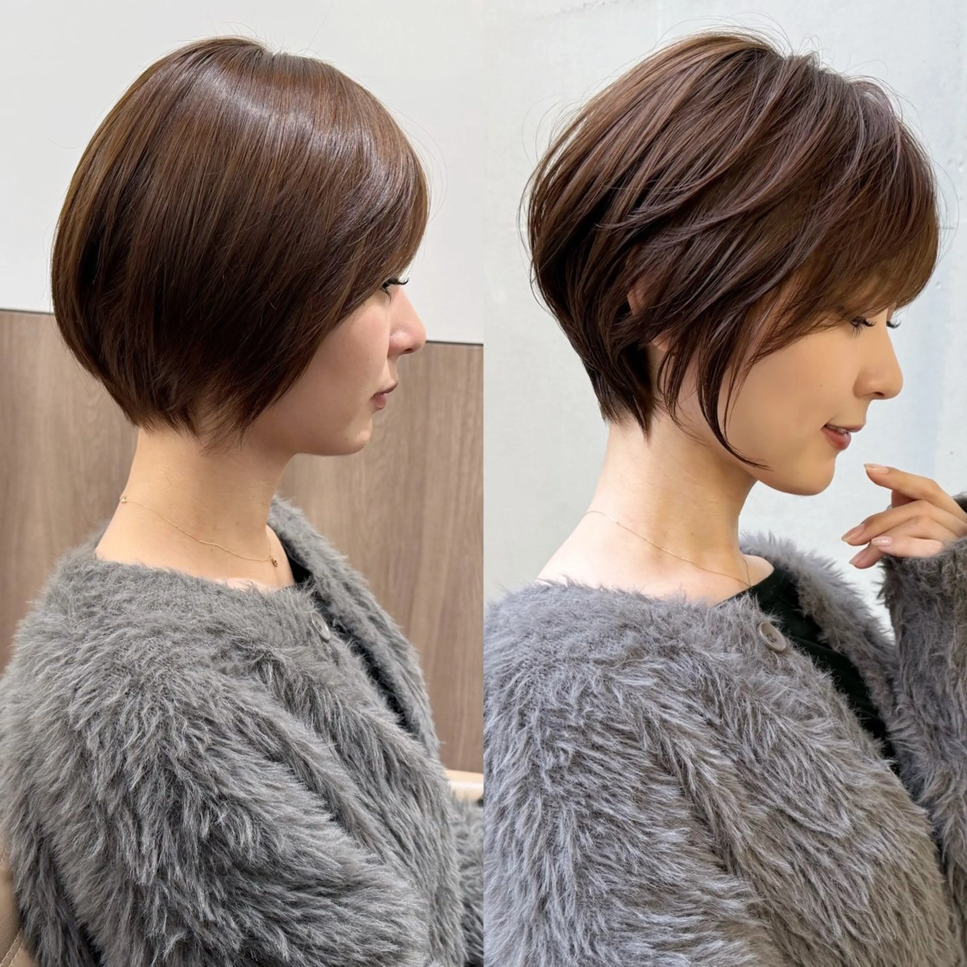 ショート くびれヘア ショートヘア 1日数名限定/似合わ ショート+艶カラー✨のヘアスタイル