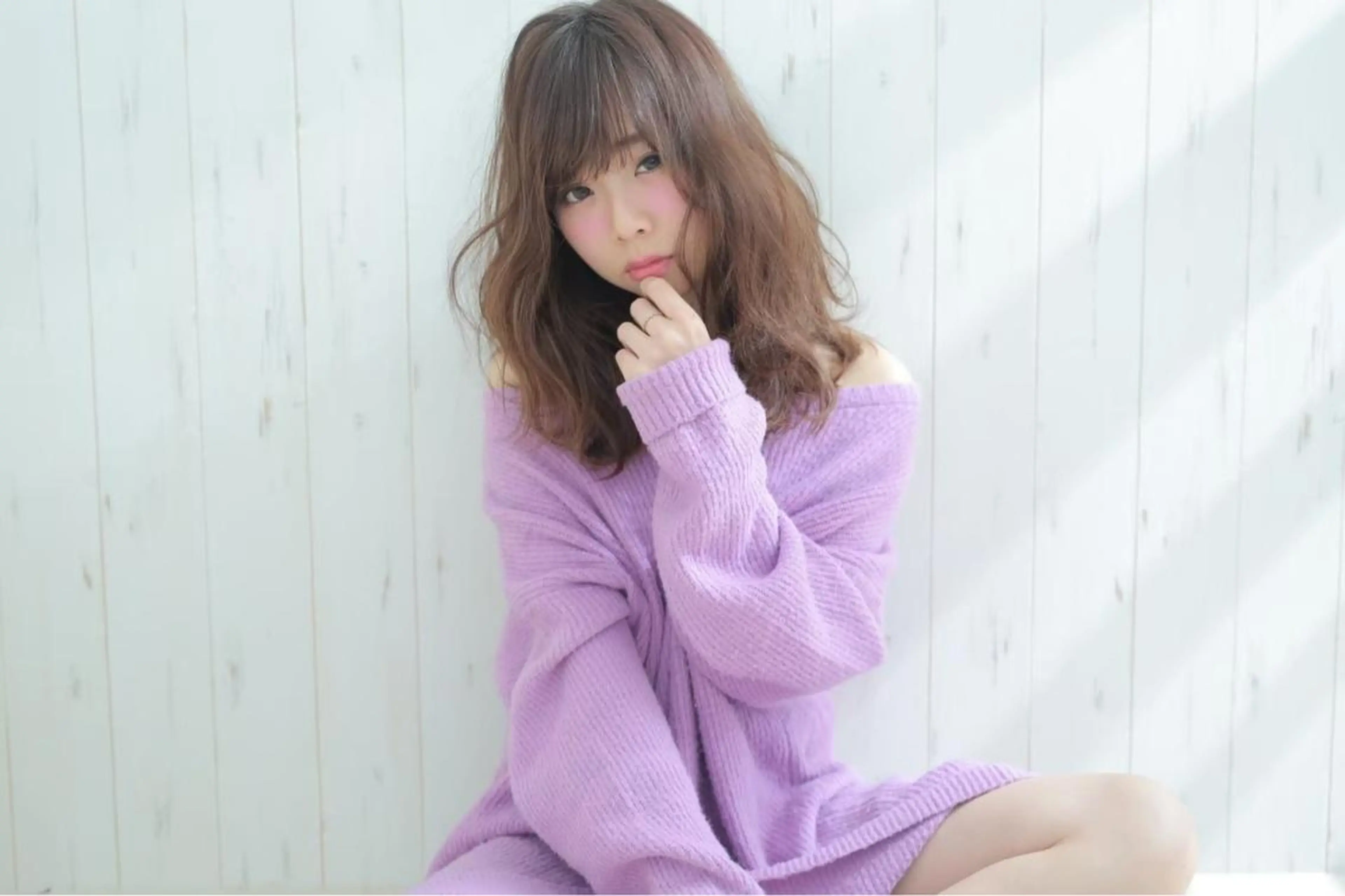 セミロング 韓国ヘア🕊村上 ののこ🕊のヘアスタイル