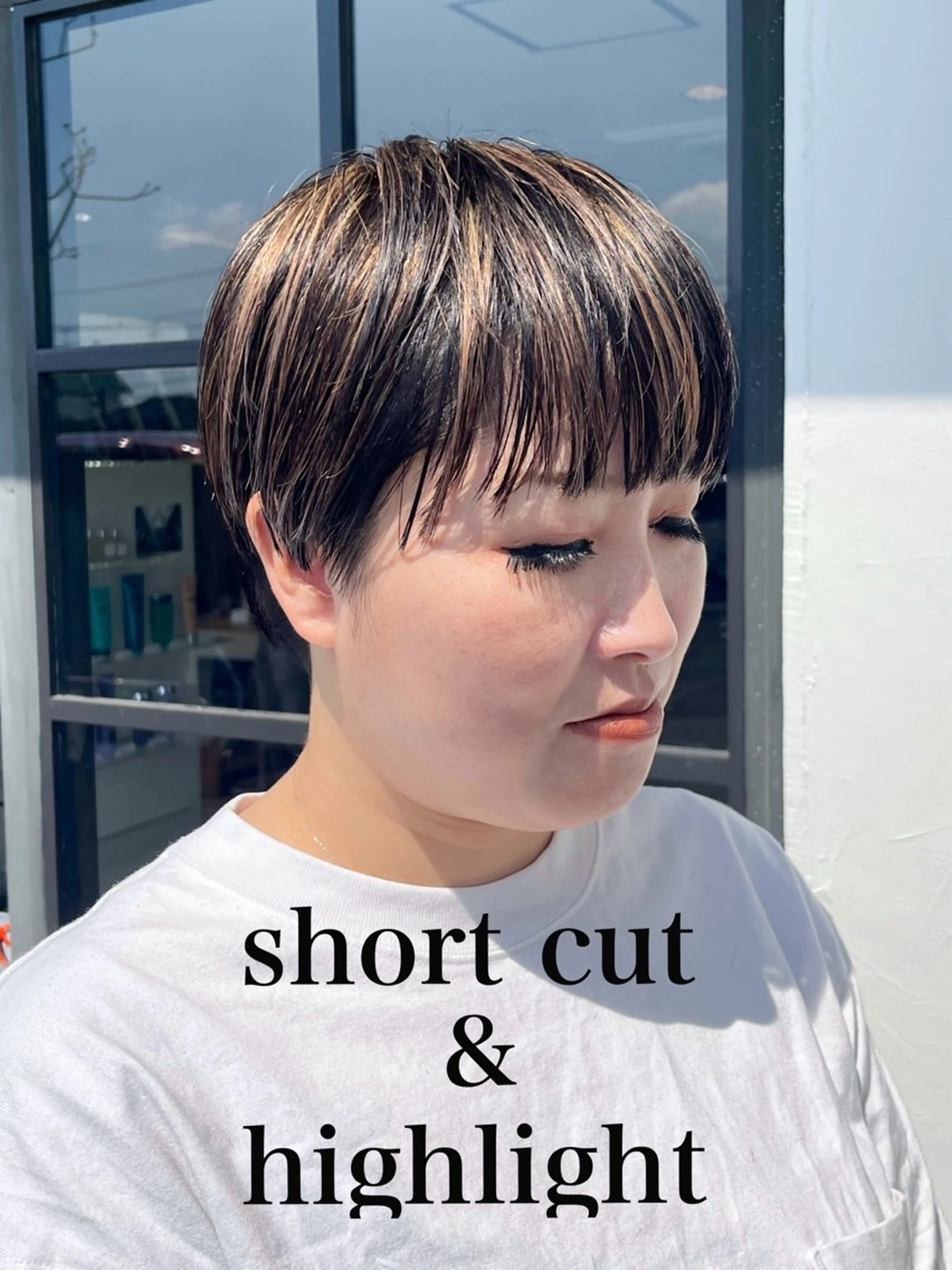 ショート ハイライト ショートヘア カット ヘアカラー トリートメント カラー∫カット∫ 髪質改善🤍MIKUのヘアスタイル