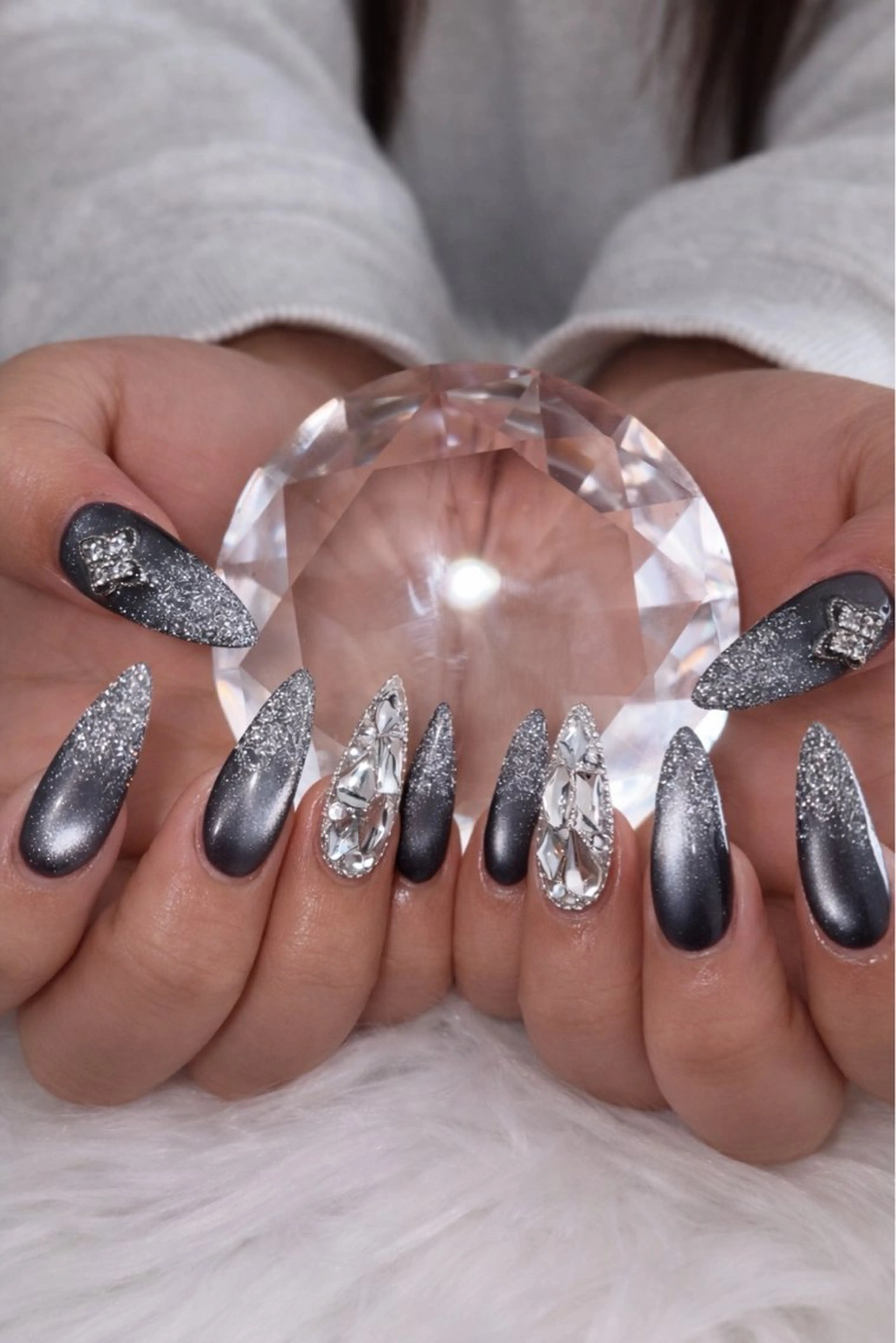 ネイル アートネイル オーロラネイル チークネイル 長さ出し フットネイル ハンドネイル Chan nailsのネイルデザイン