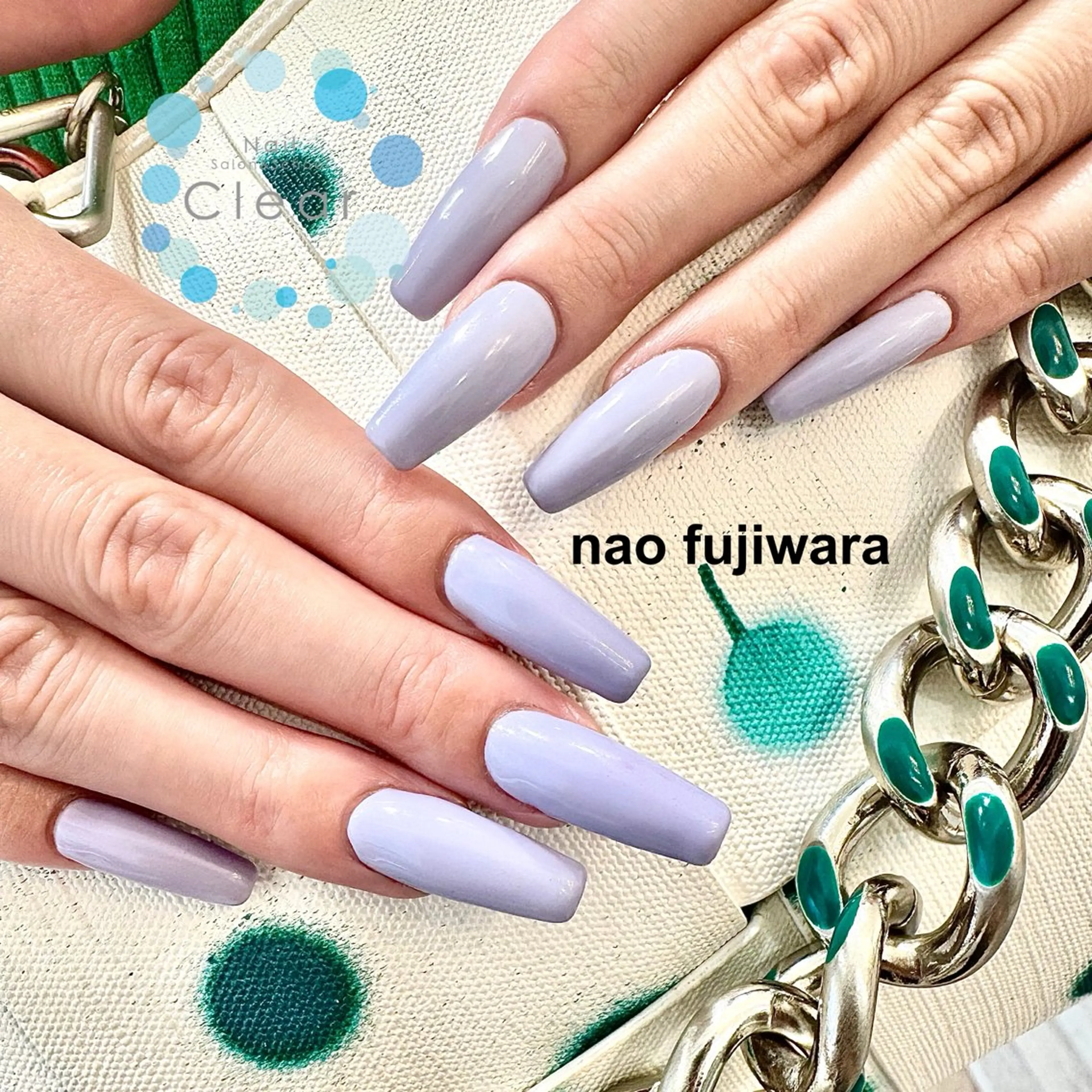 ネイル アートネイル ワンカラーネイル スカルプネイル ネイルチップ 朝7時〜営業！ Clearのネイルデザイン