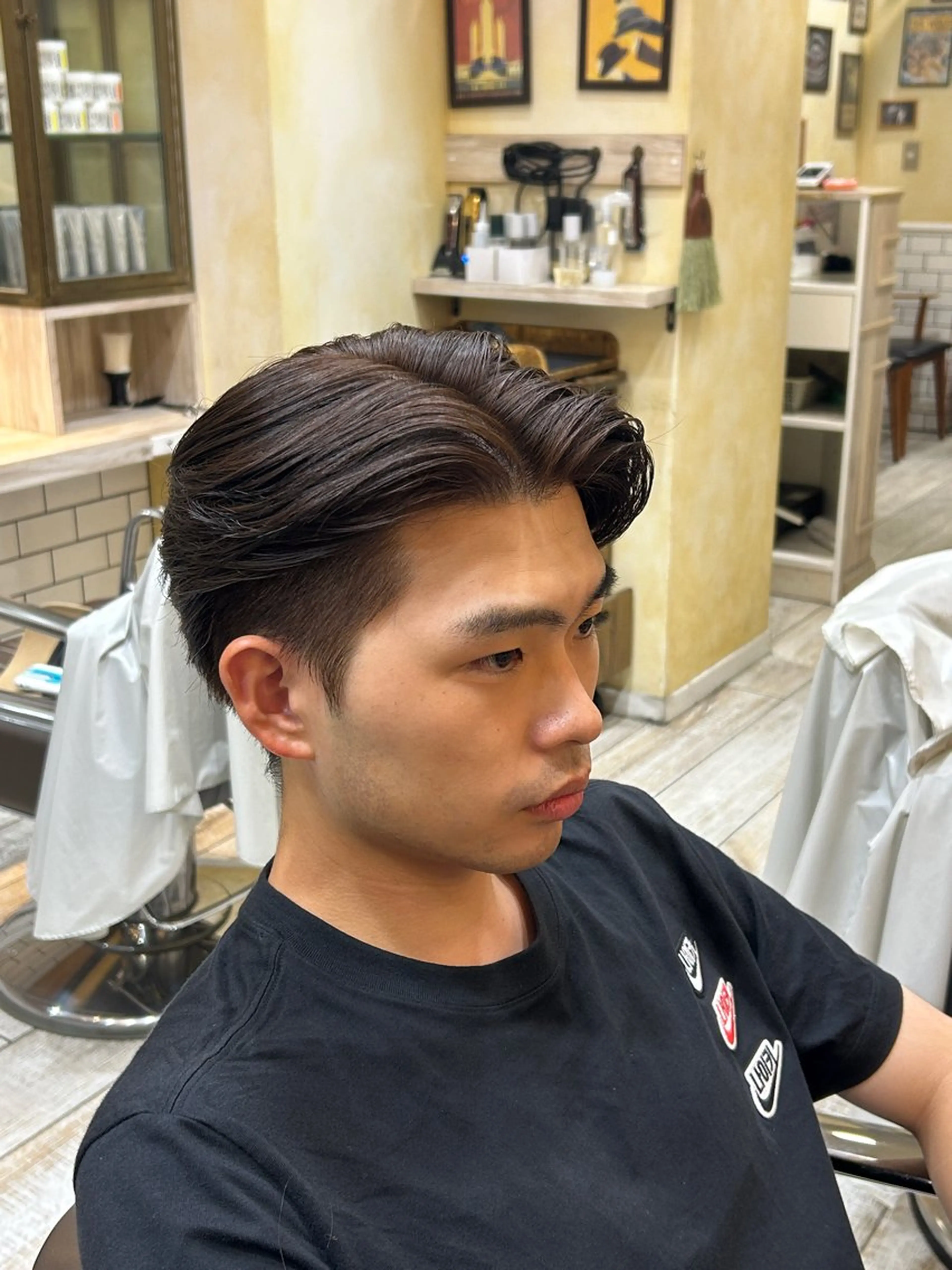 カラー メンズ ブラウンカラー 田村 龍空のヘアスタイル