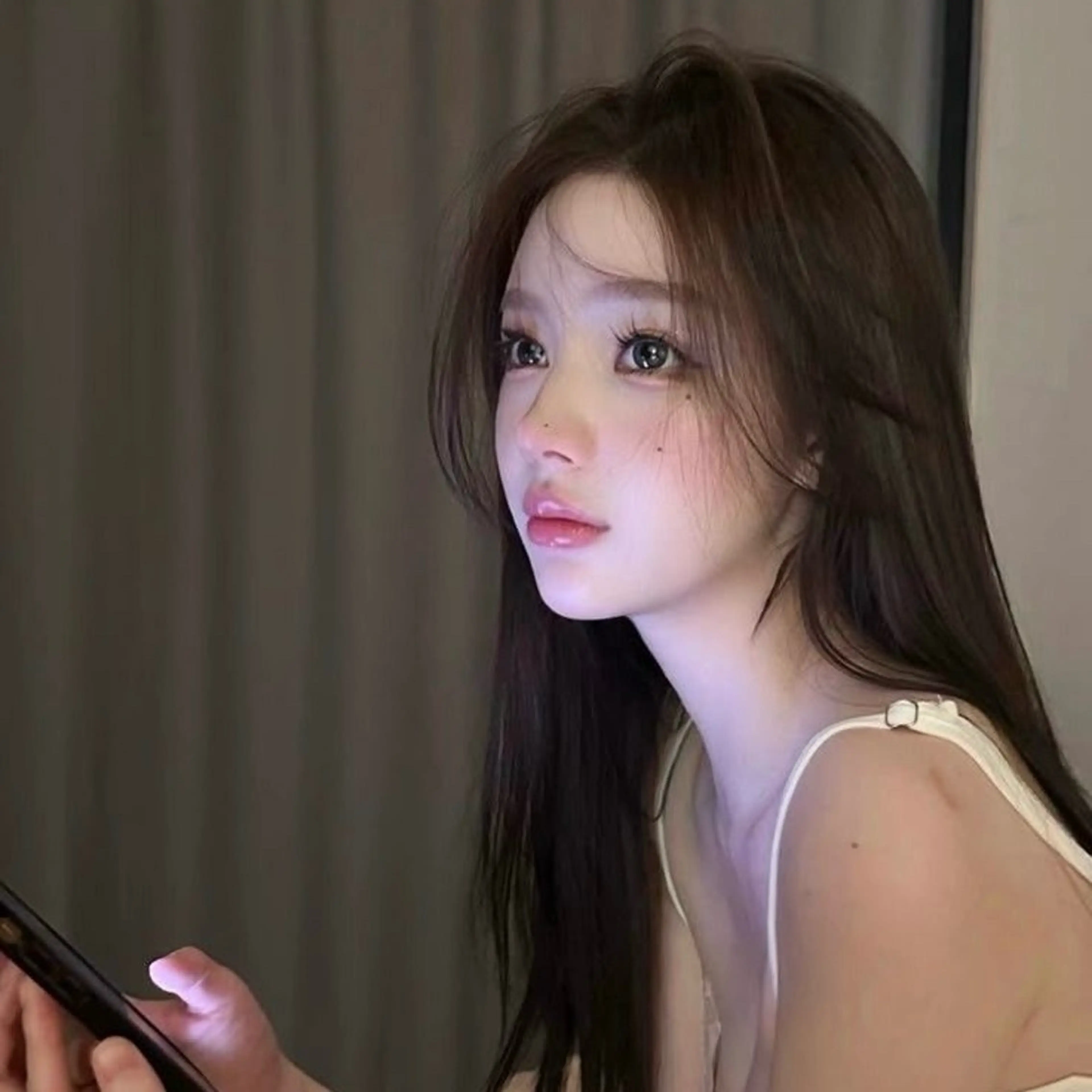 ロング カット 縮毛矯正 トリートメント ヘッドスパ ヘアセット 大人っぽ中韓レディ ヘア🤍MAOのヘアスタイル