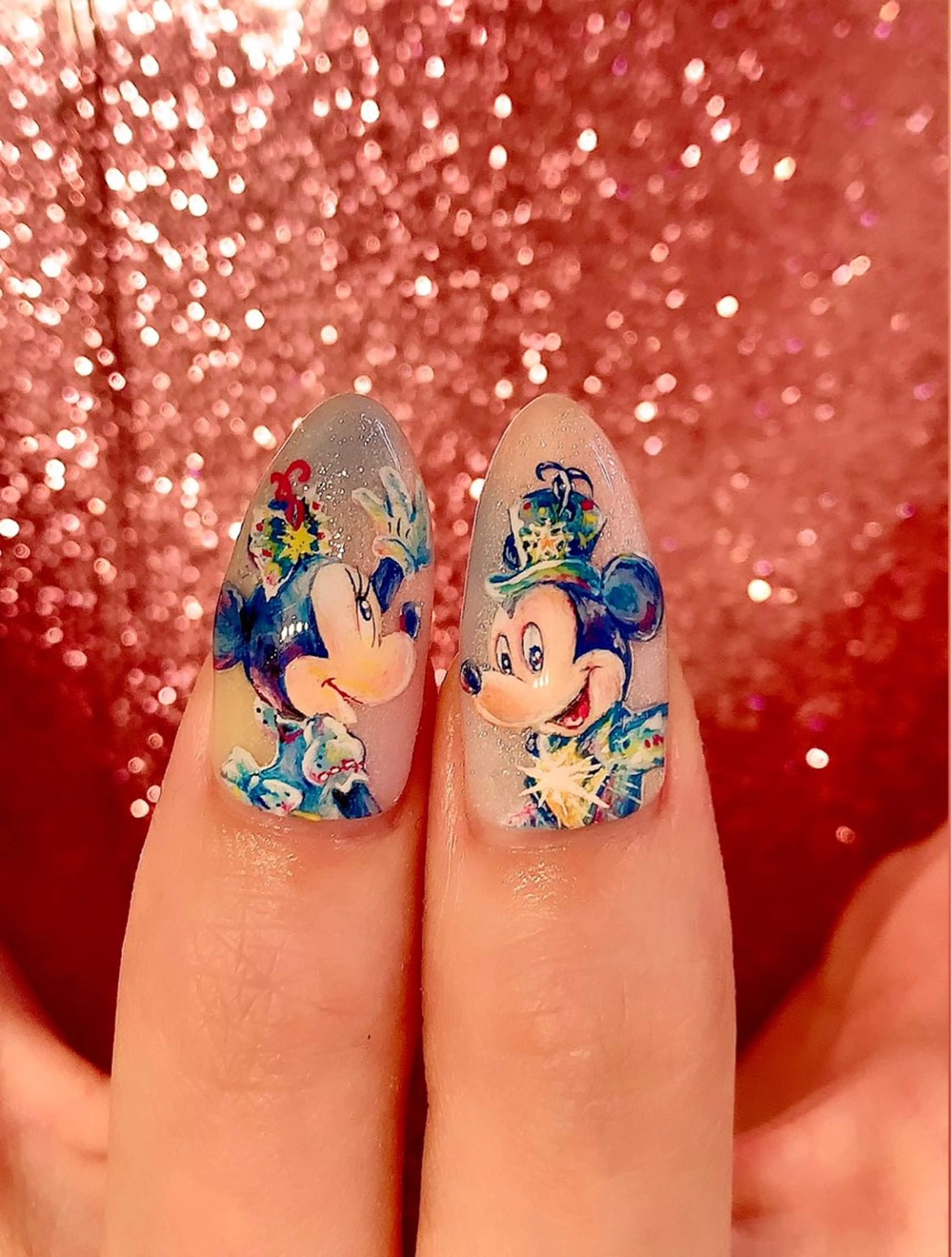 ネイル アートネイル キラキラネイル 韓国ネイル 持ち込み ストーンネイル シェアサロンLei.g(レイジー)所属・3Dアートネイル💗 都築レナのネイルデザイン