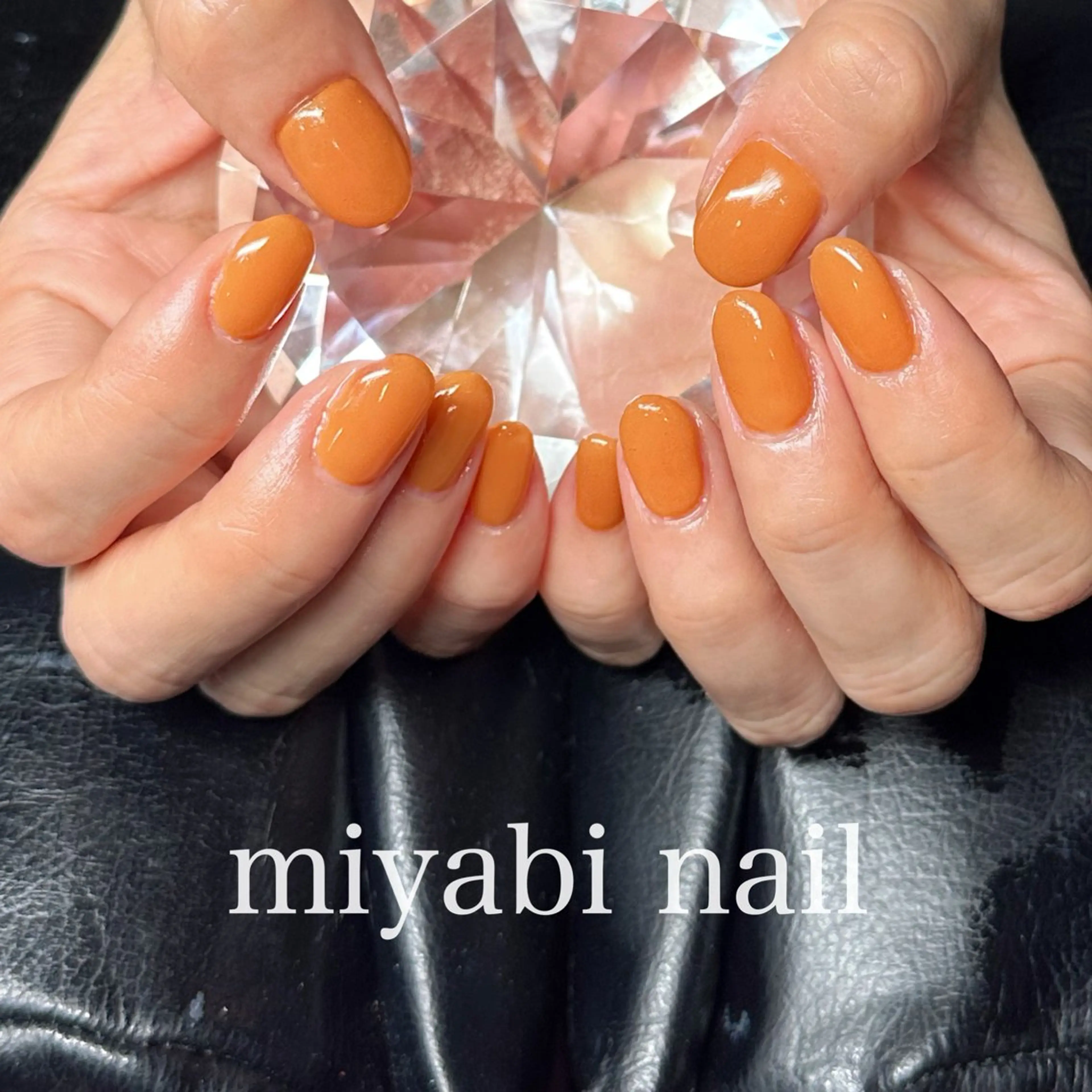 ネイル ジェルネイル 持ち込み ワンカラーネイル ショートネイル シンプルネイル ハンドネイル miyabi nail 桂川駅近くのネイルデザイン