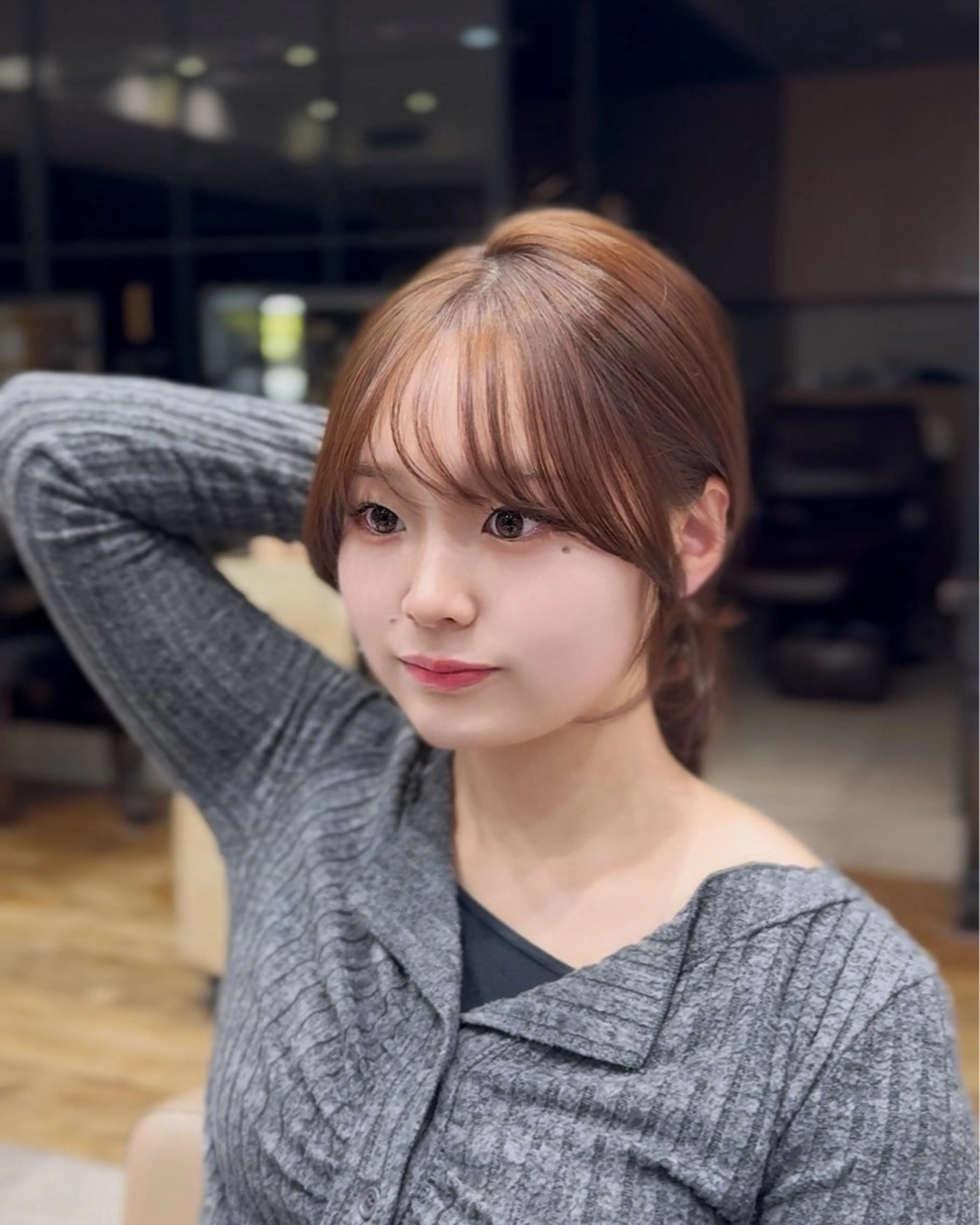 ✨小顔効果抜群✨顔まわりカット❣️+🌈オージュアトリートメント🌈¥7000の写真