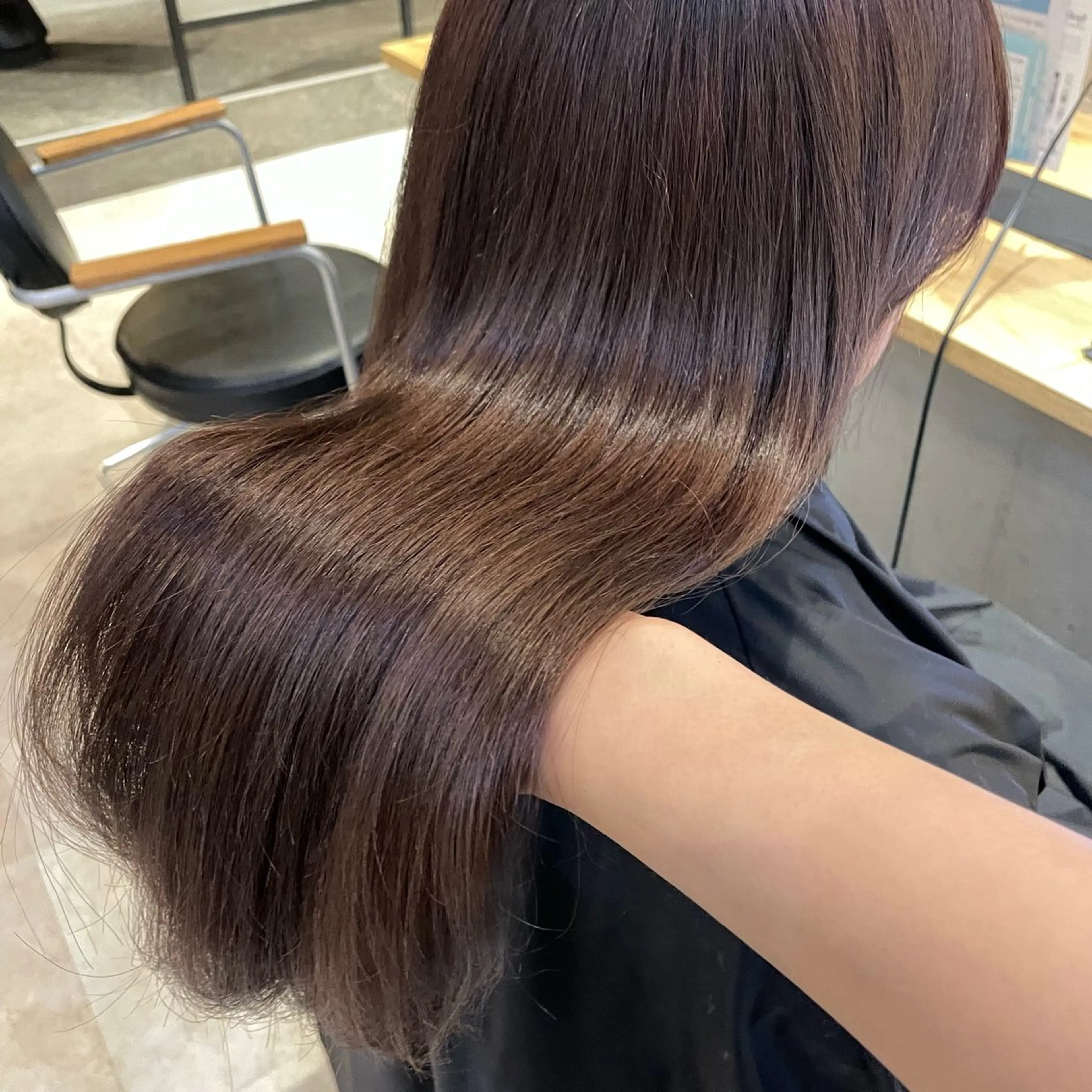 セミロング カラー 💘韓国レイヤー上 品カラーruru💘のヘアスタイル