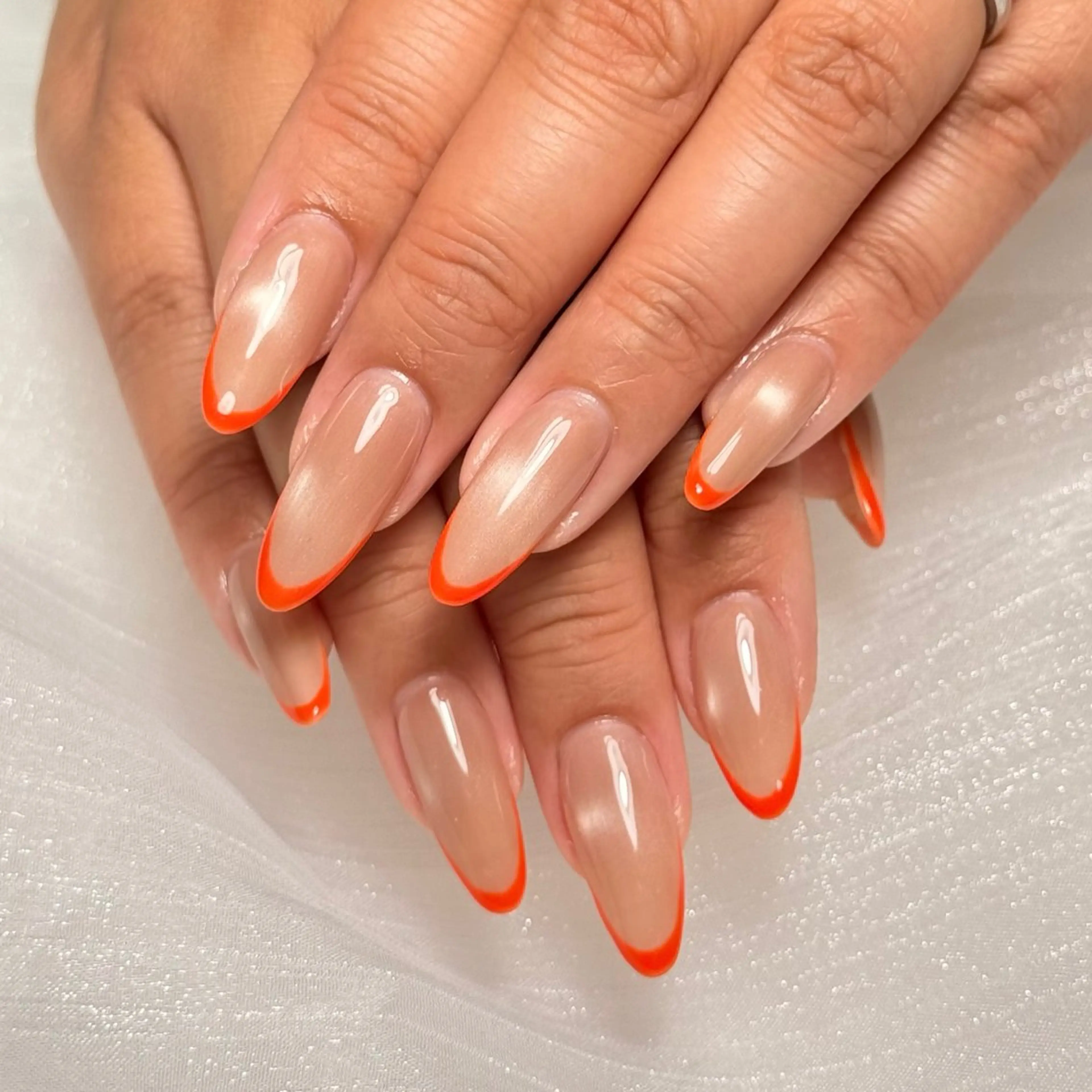 ネイル フレンチネイル ハンドネイル calm nailのネイルデザイン