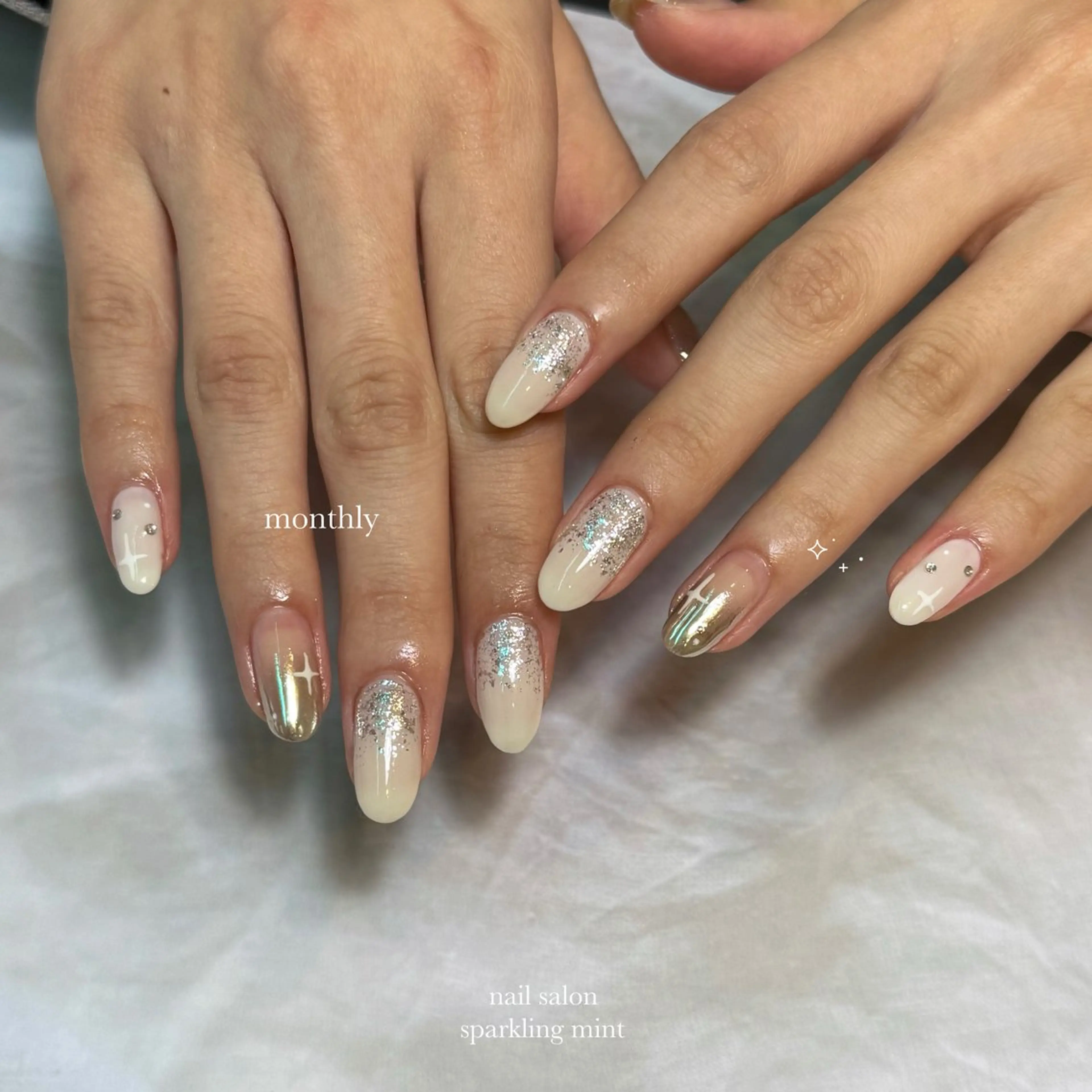 ネイル ミラーネイル natsuki 🎀💎モデル様募集のネイルデザイン