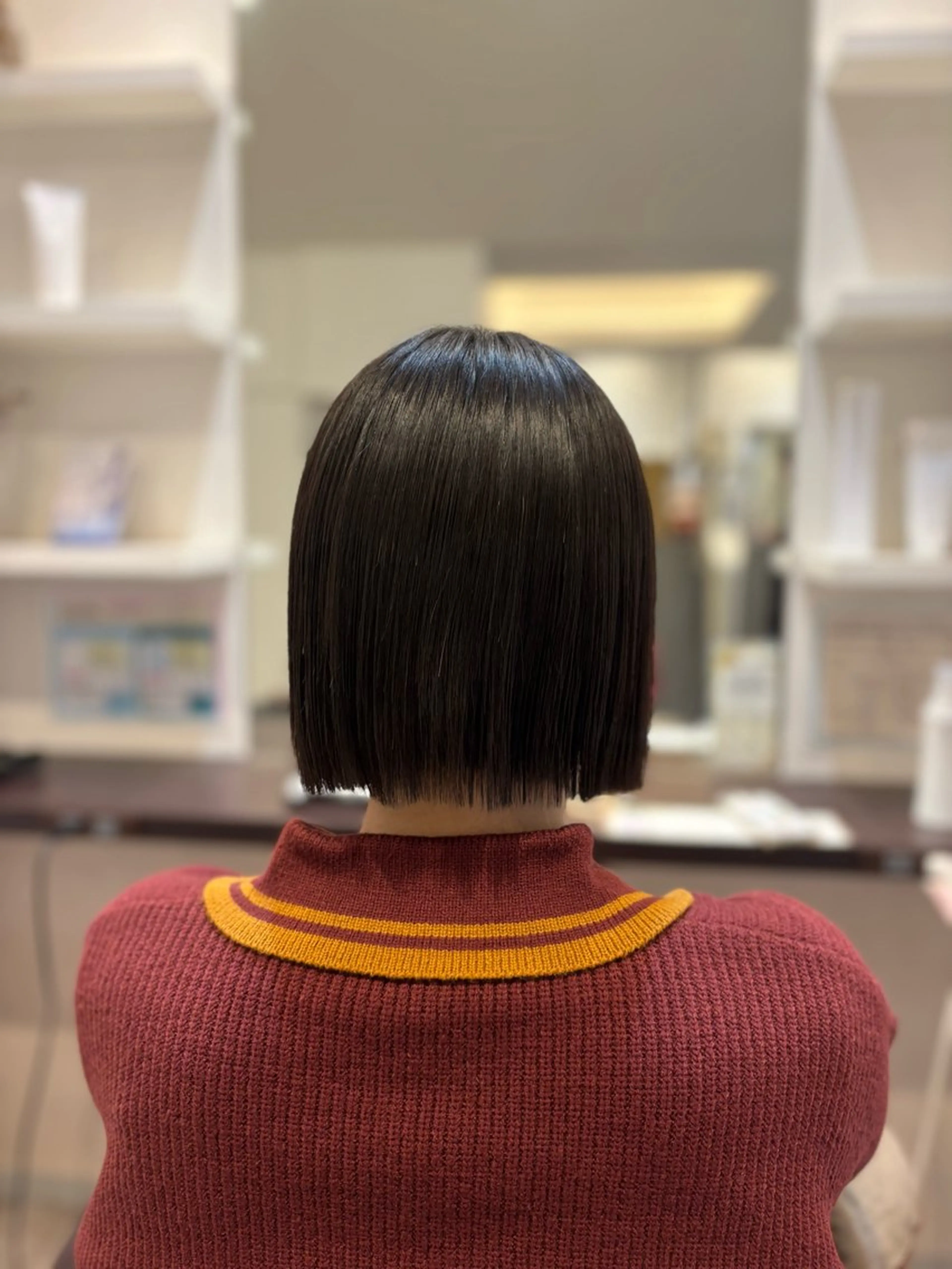 ショート ボブ カット パーマ 山下ちひろ ／髪質改善カラーのヘアスタイル