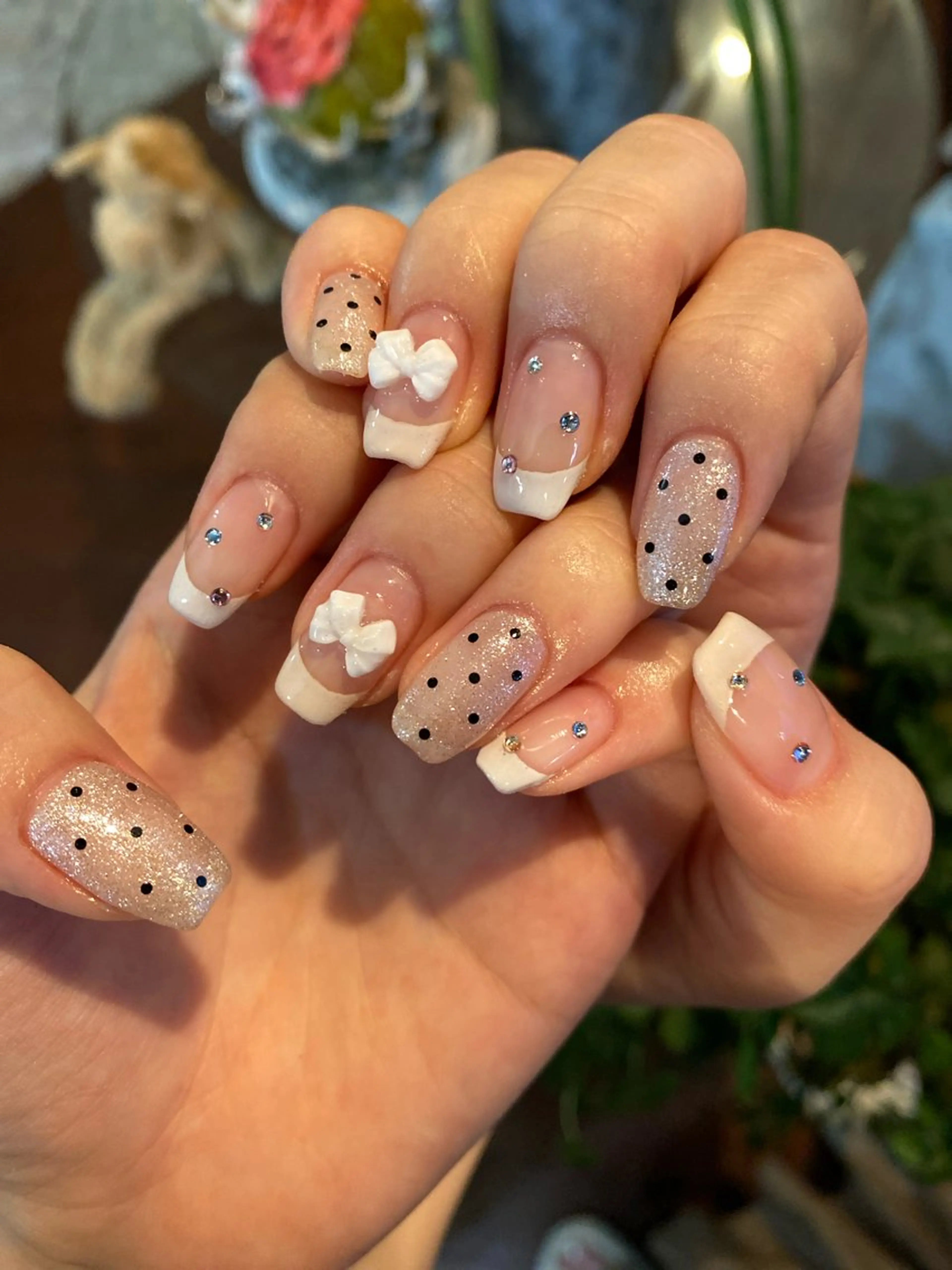 ネイル ハンドネイル crystal ⭐︎ colorのネイルデザイン