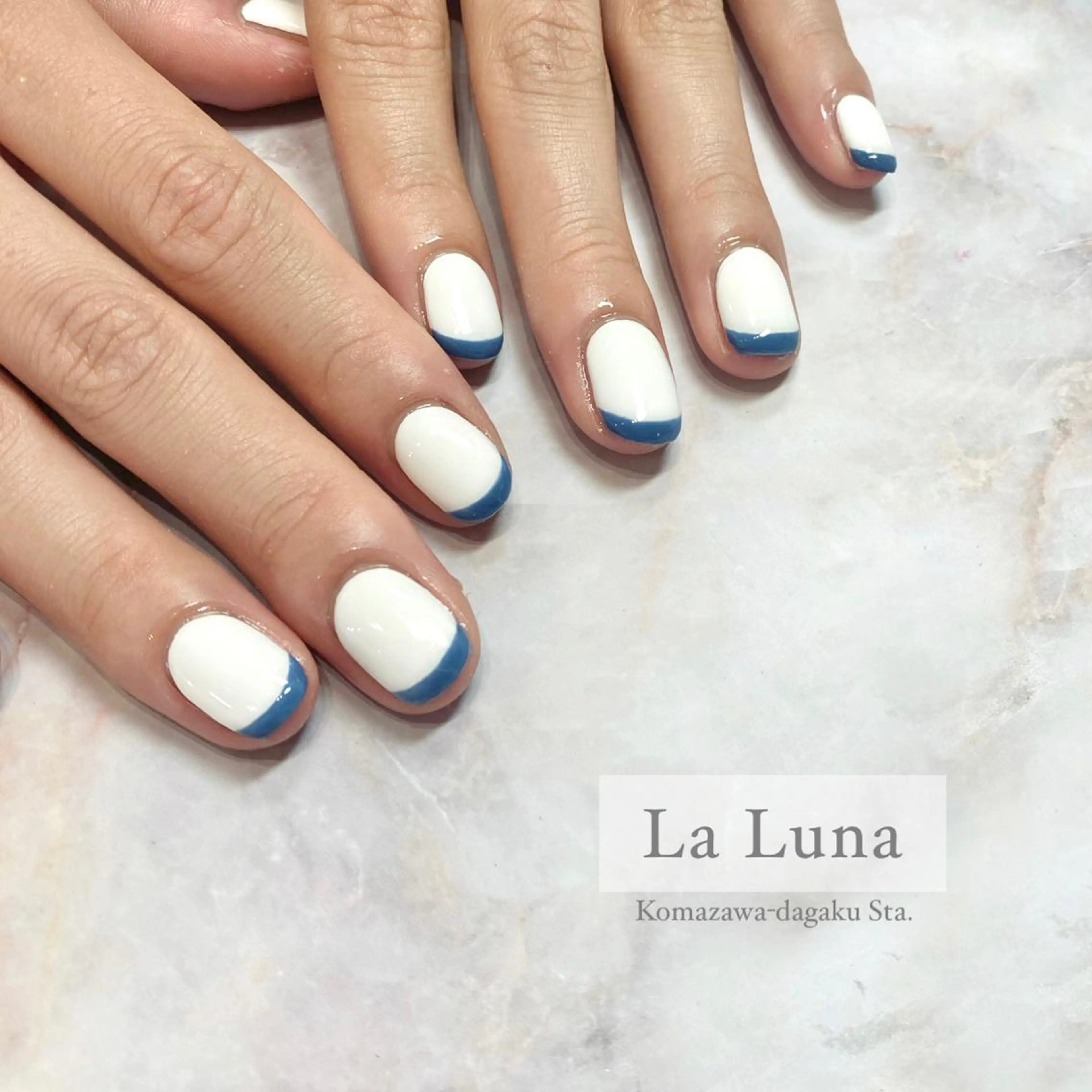 ネイル フレンチネイル ＬａＬｕｎａ🌙 Natsukiのネイルデザイン