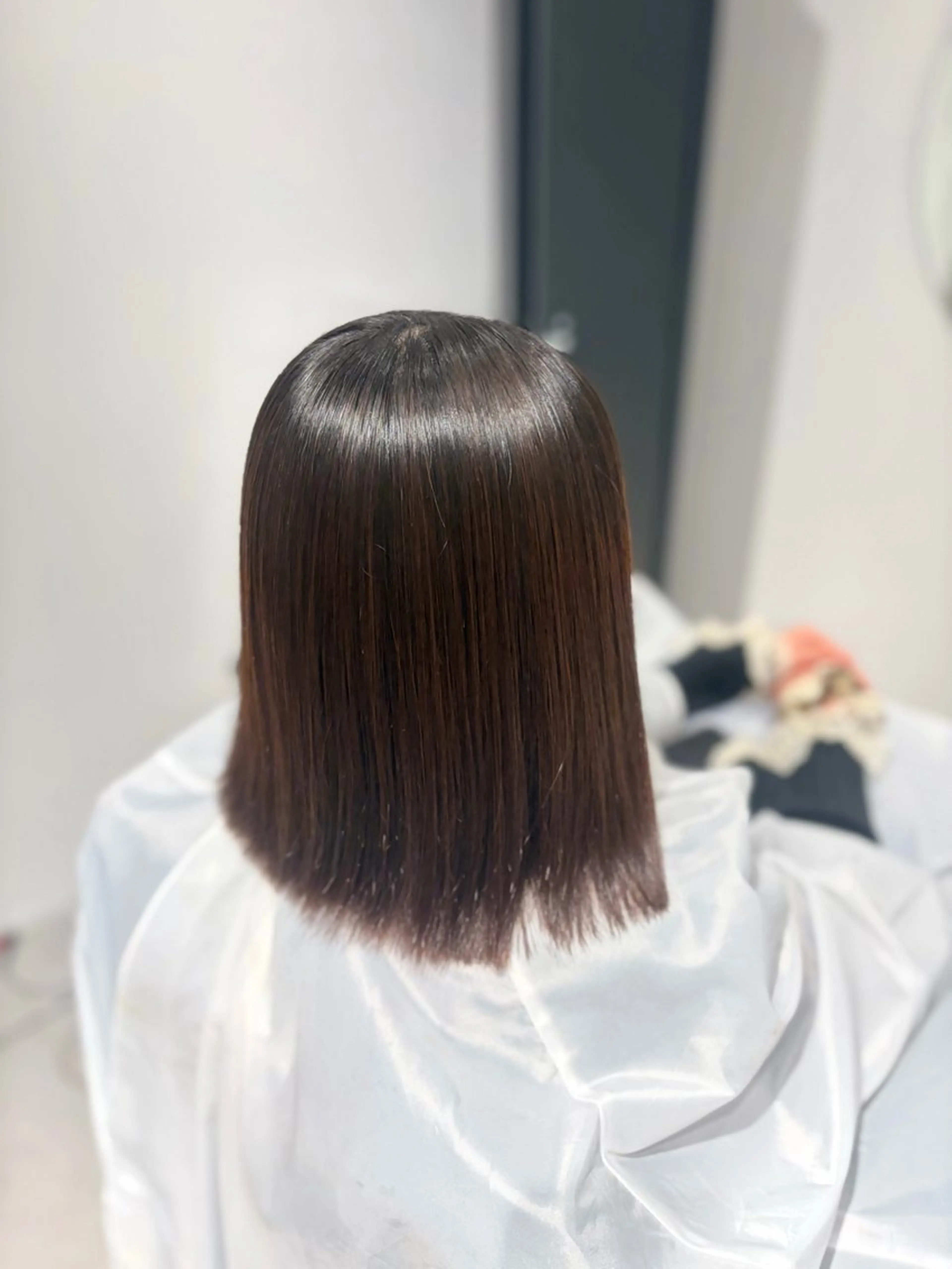 ミディアム 髪質改善 縮毛矯正 トリートメント カット 縮毛矯正 トリートメント 高取大将 /髪質改善/艶髪のヘアスタイル