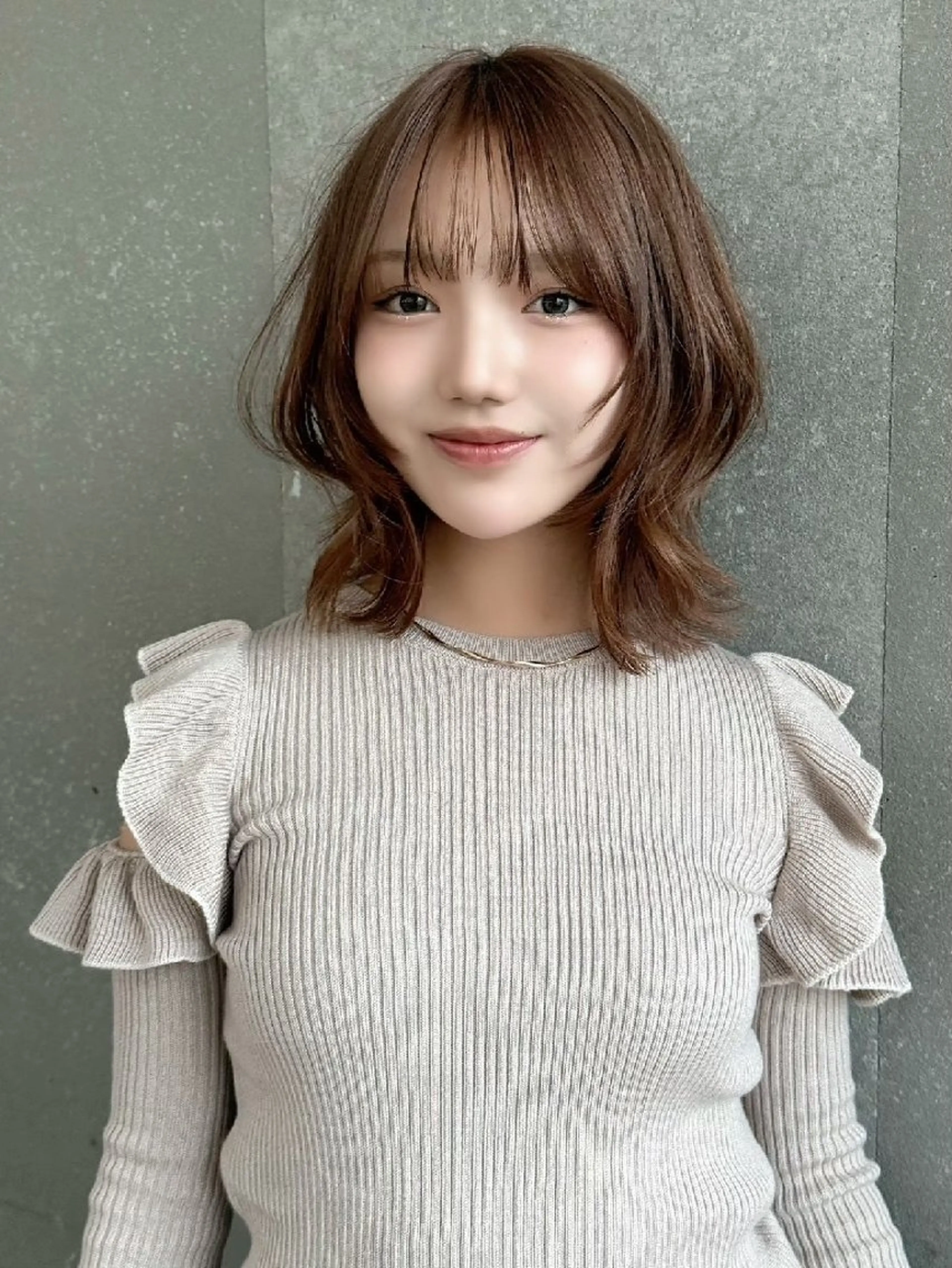 ミディアム カラー   れいなのヘアスタイル