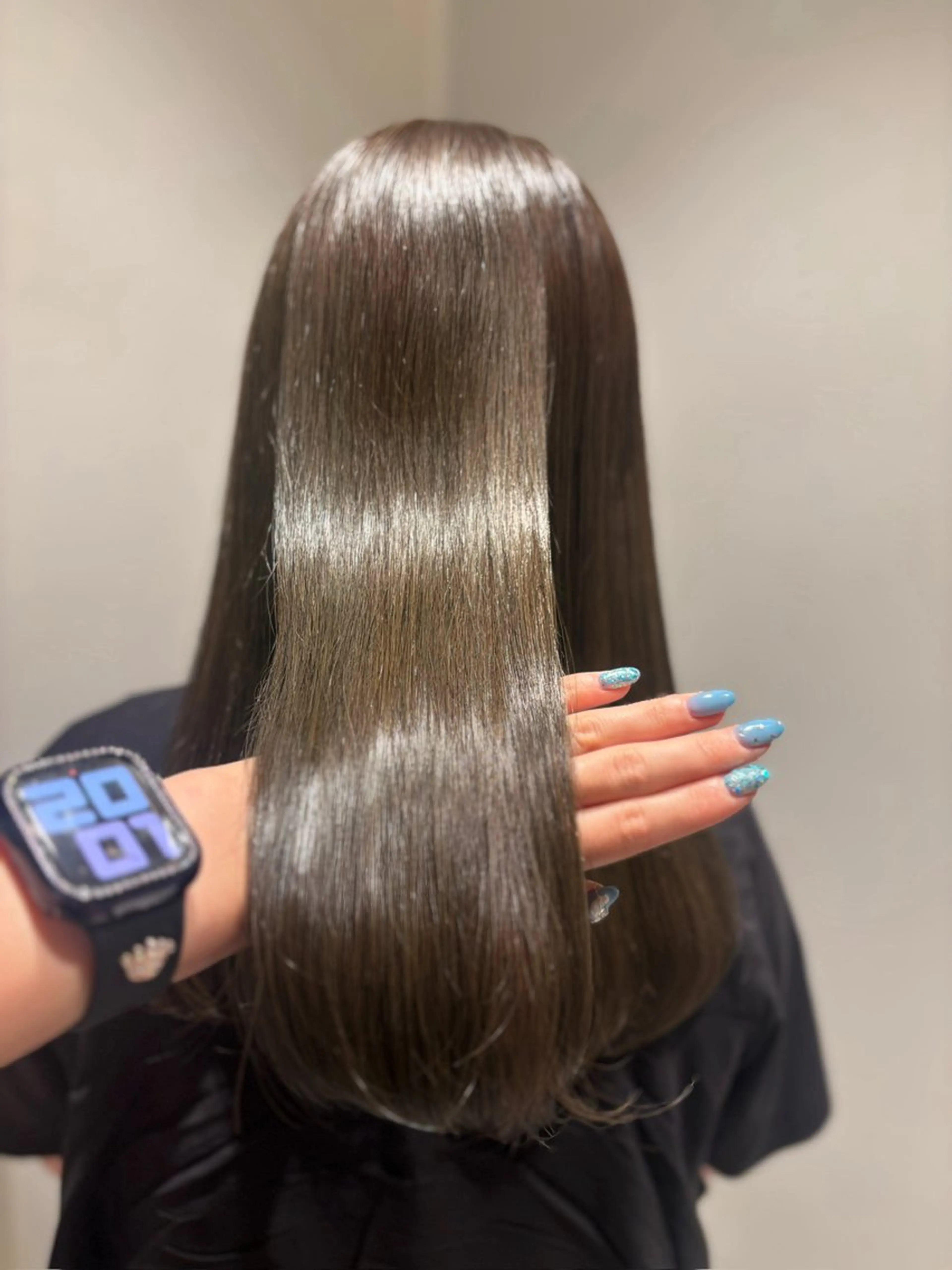 セミロング カラー オリーブカラー 髪質改善カラー ブラウン🤎YUMEのヘアスタイル