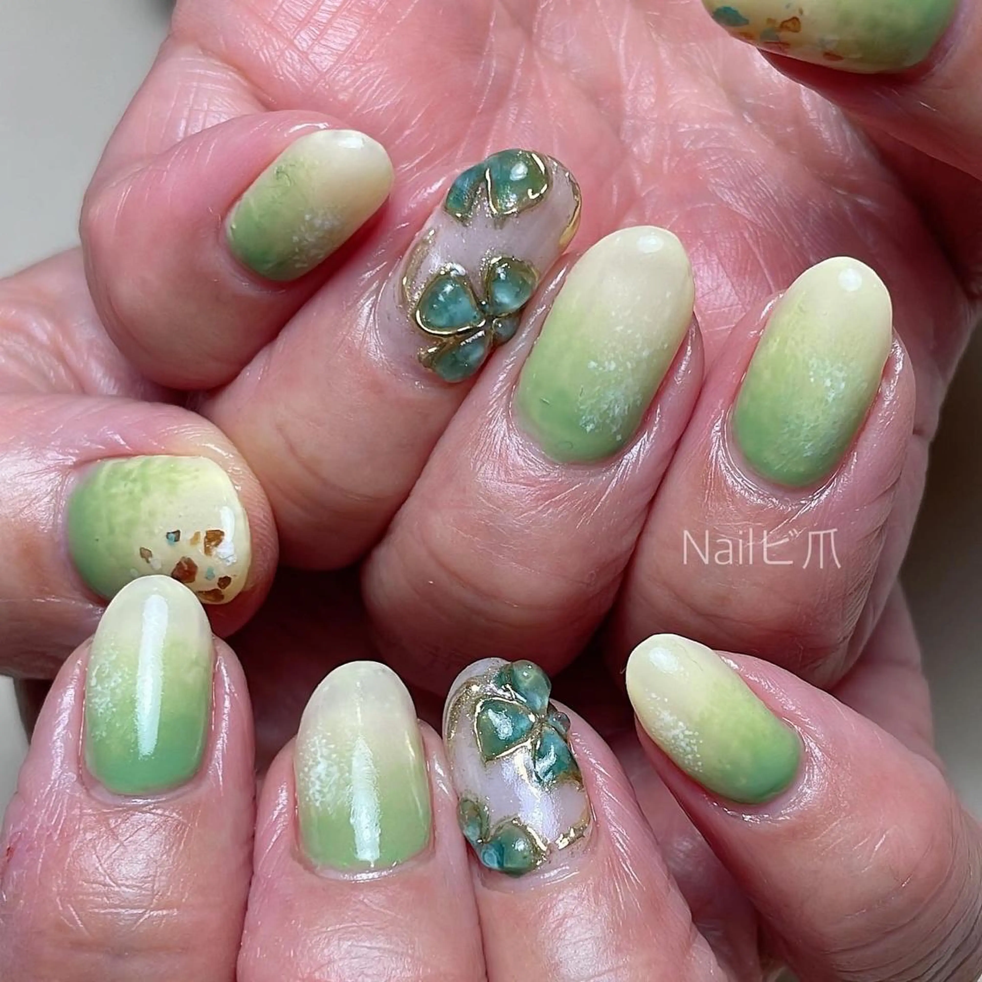 ネイル 春ネイル Nail ビ爪のネイルデザイン