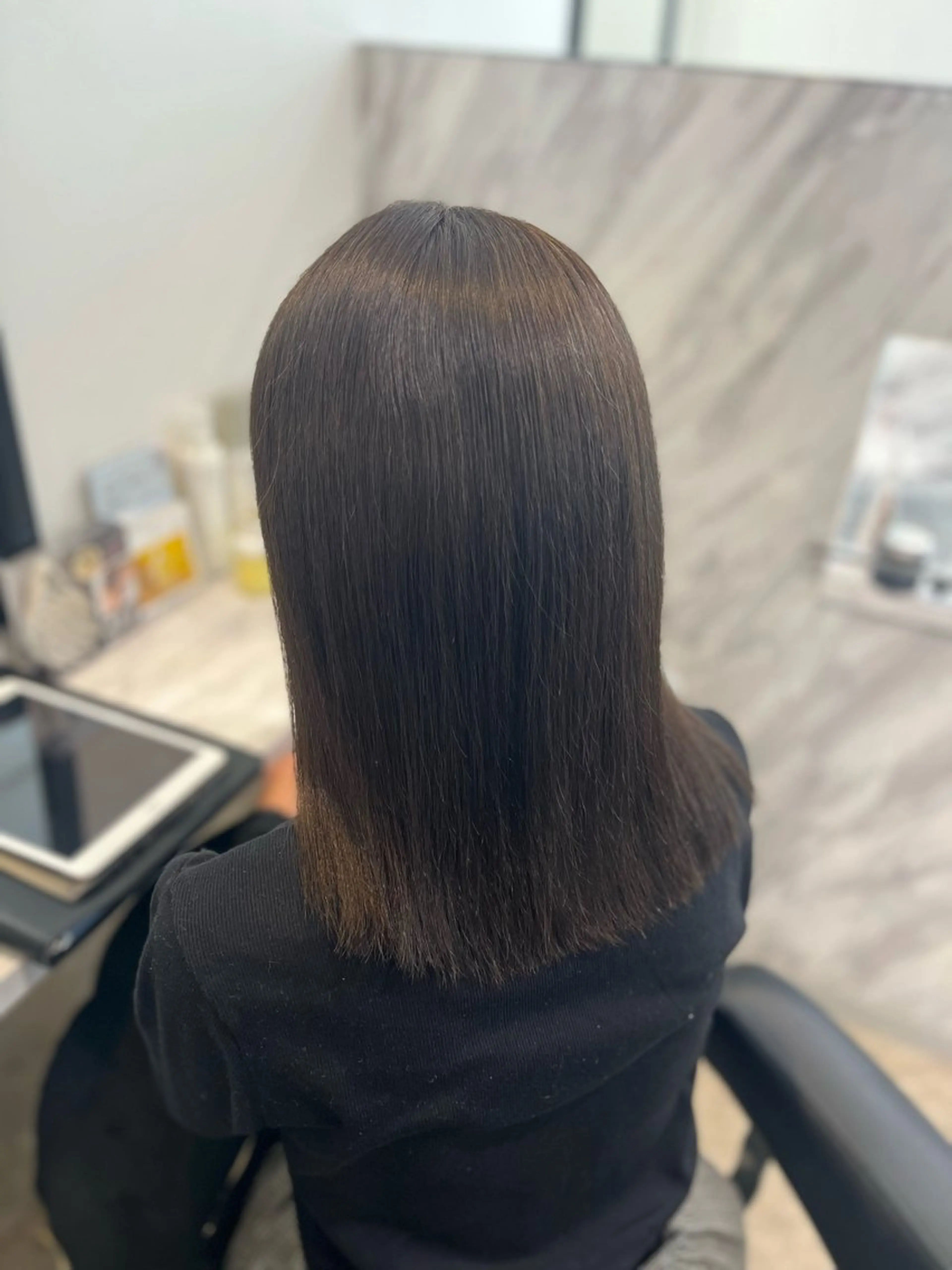 ミディアム カラー ヘアカラー 山内 心春のヘアスタイル