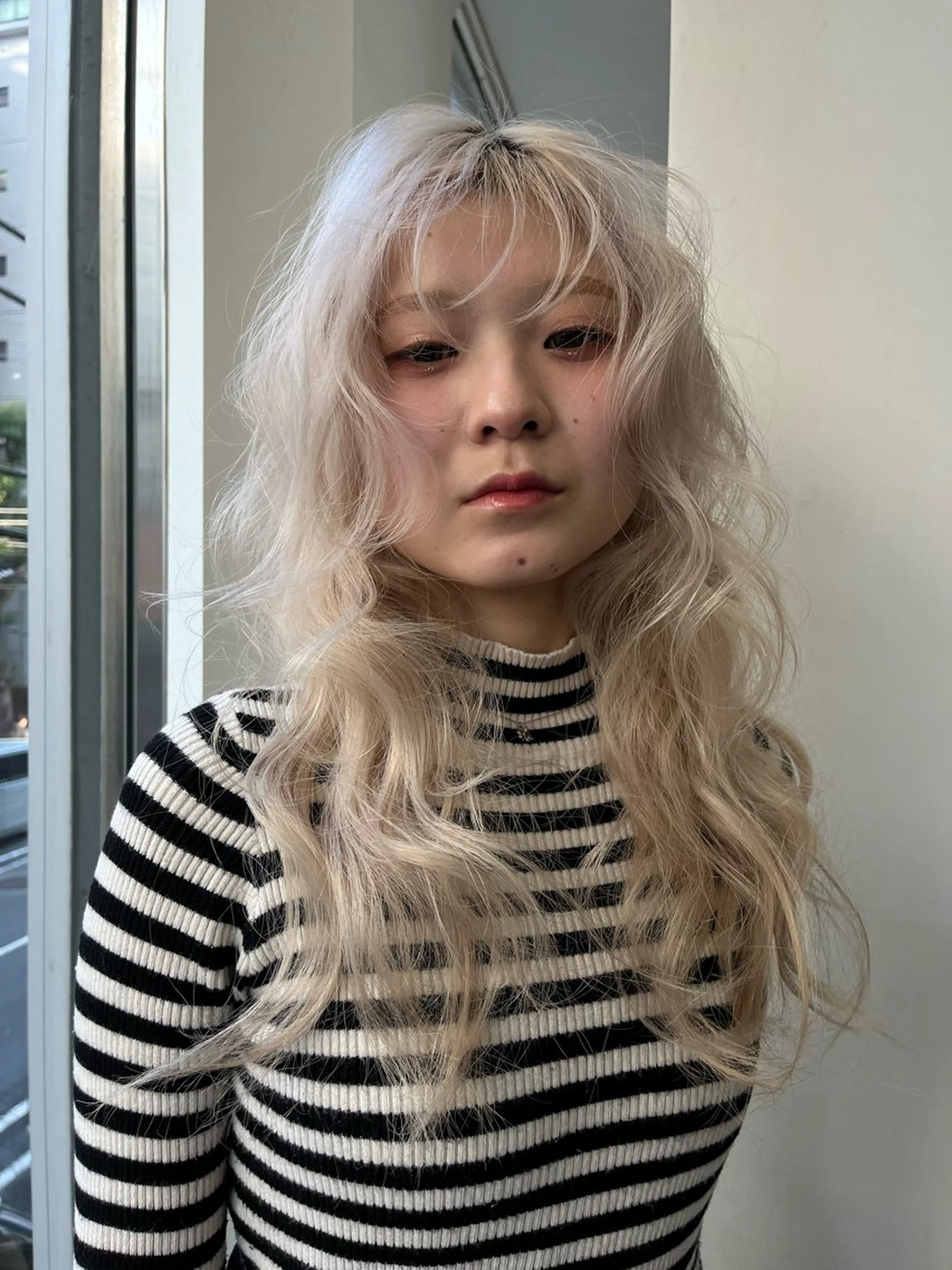 セミロング カラー ブリーチ怖い人の味方 ケアブリーチ/ユウキのヘアスタイル