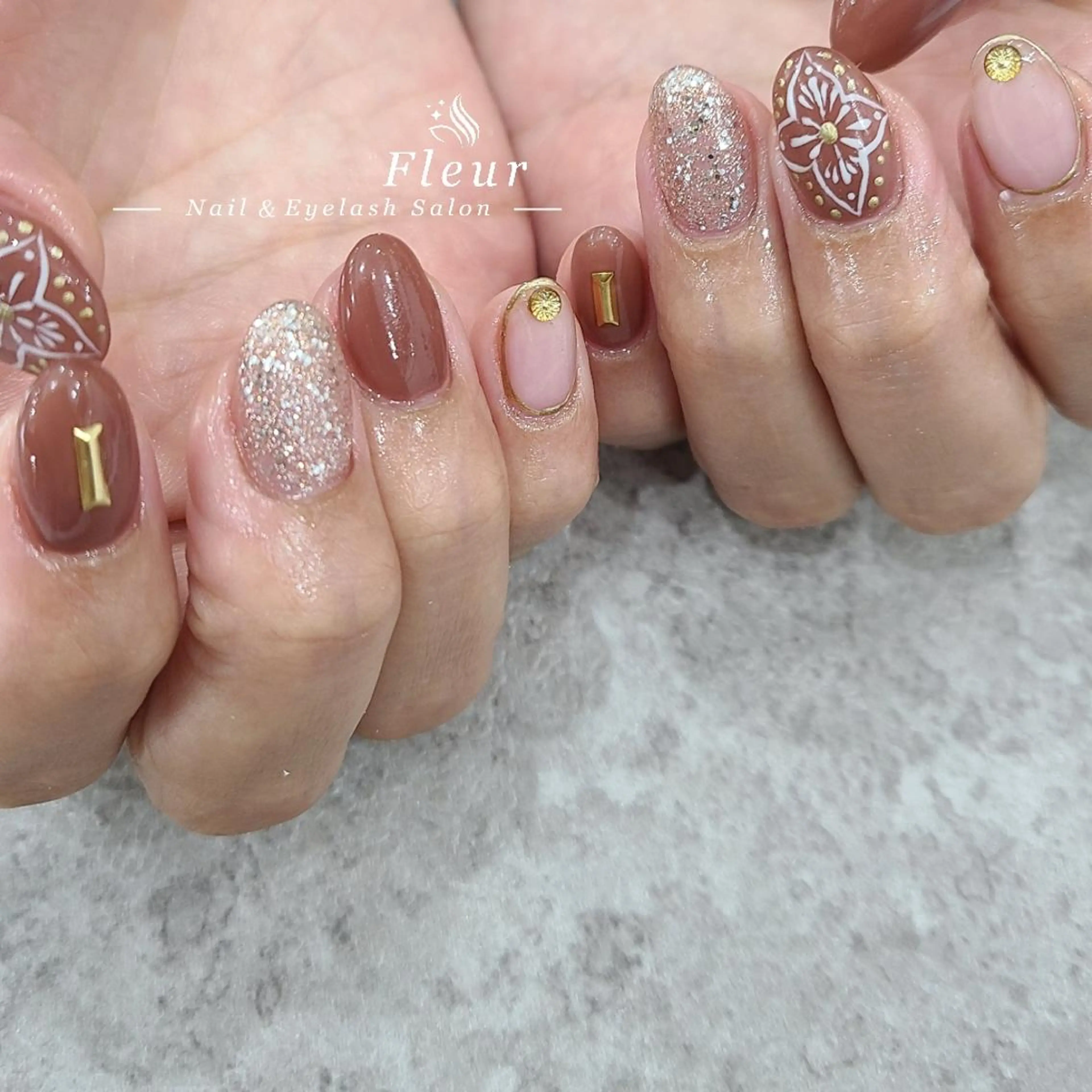 ネイル nail&eye ♡Fleur♡のネイルデザイン
