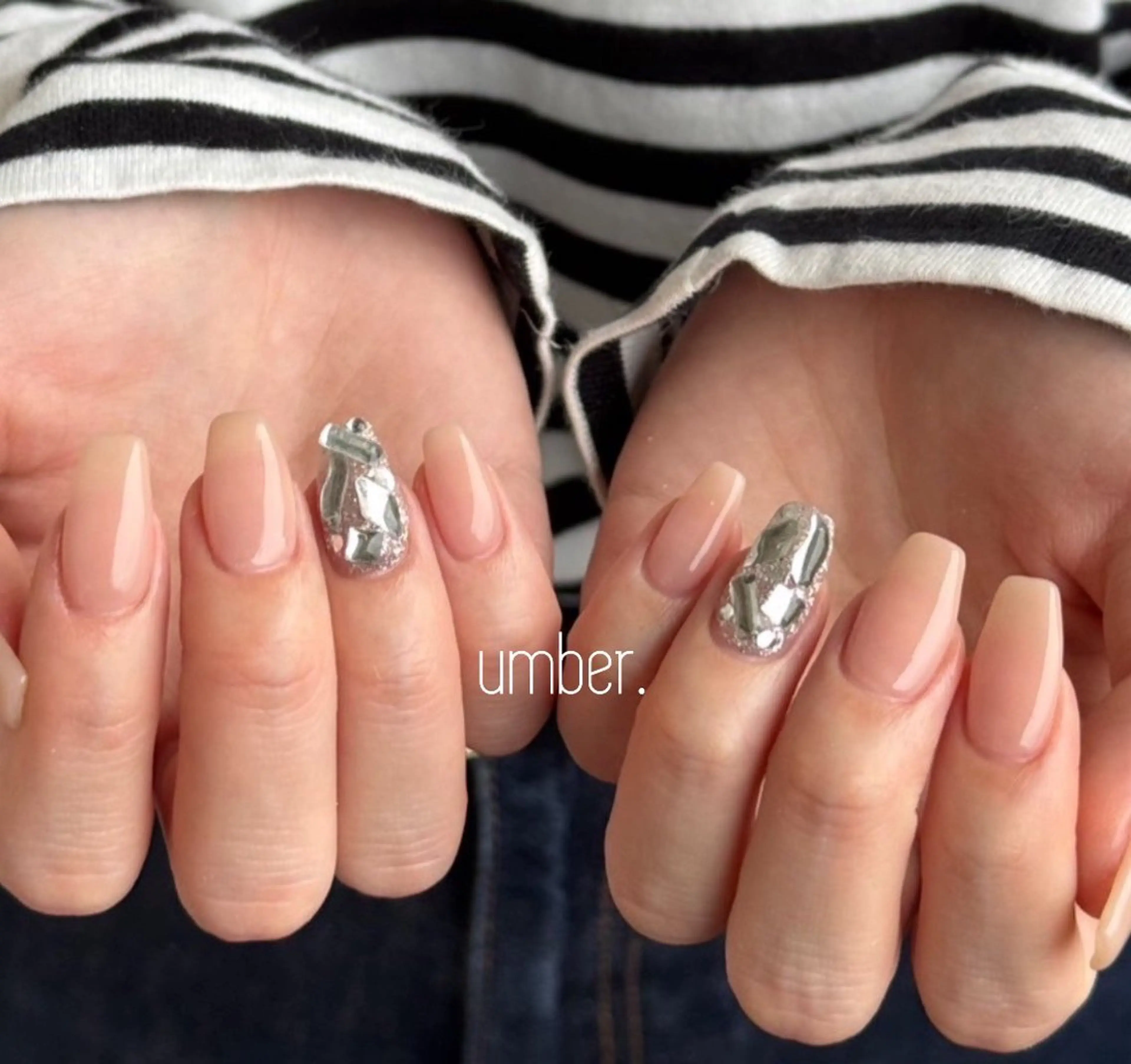 ネイル ハンドネイル umber 三茶1分のネイルデザイン