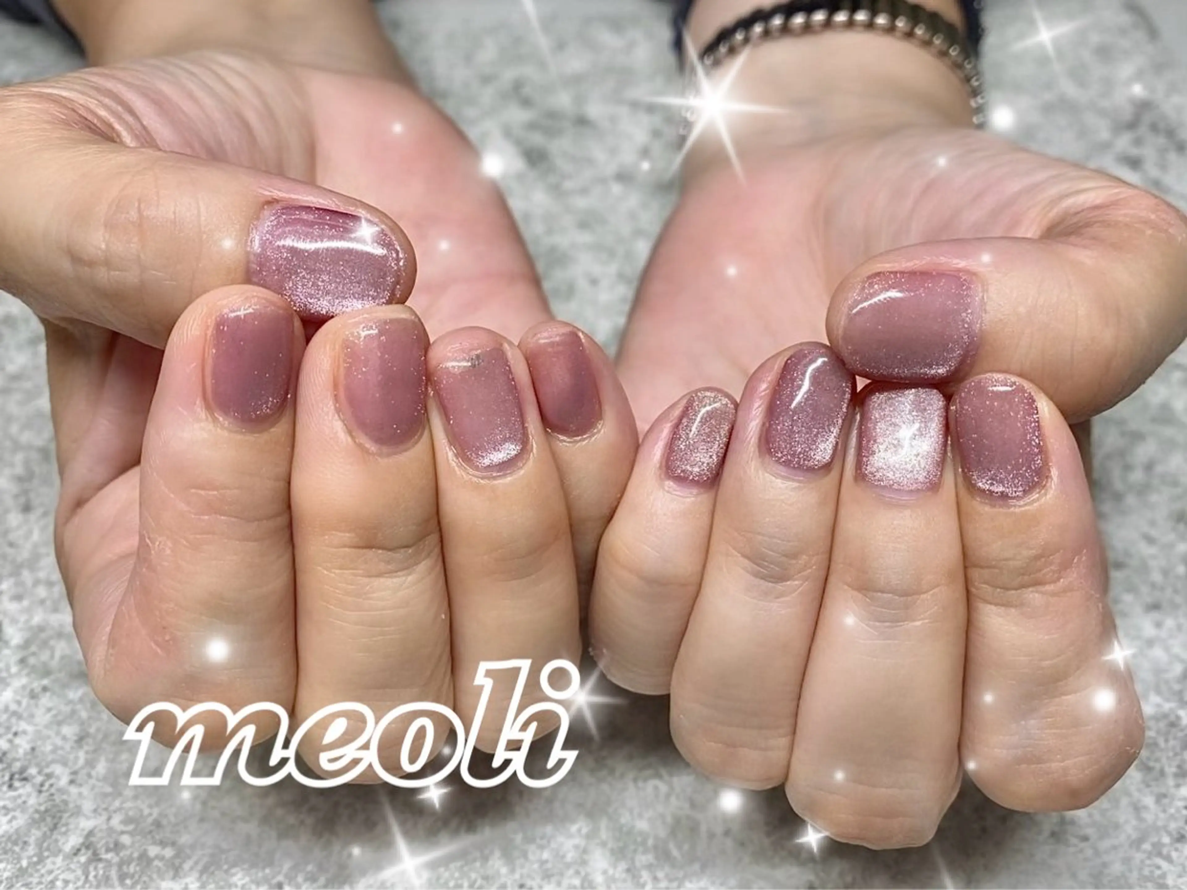 ネイル マグネットネイル nail salon meoli　アヤのネイルデザイン