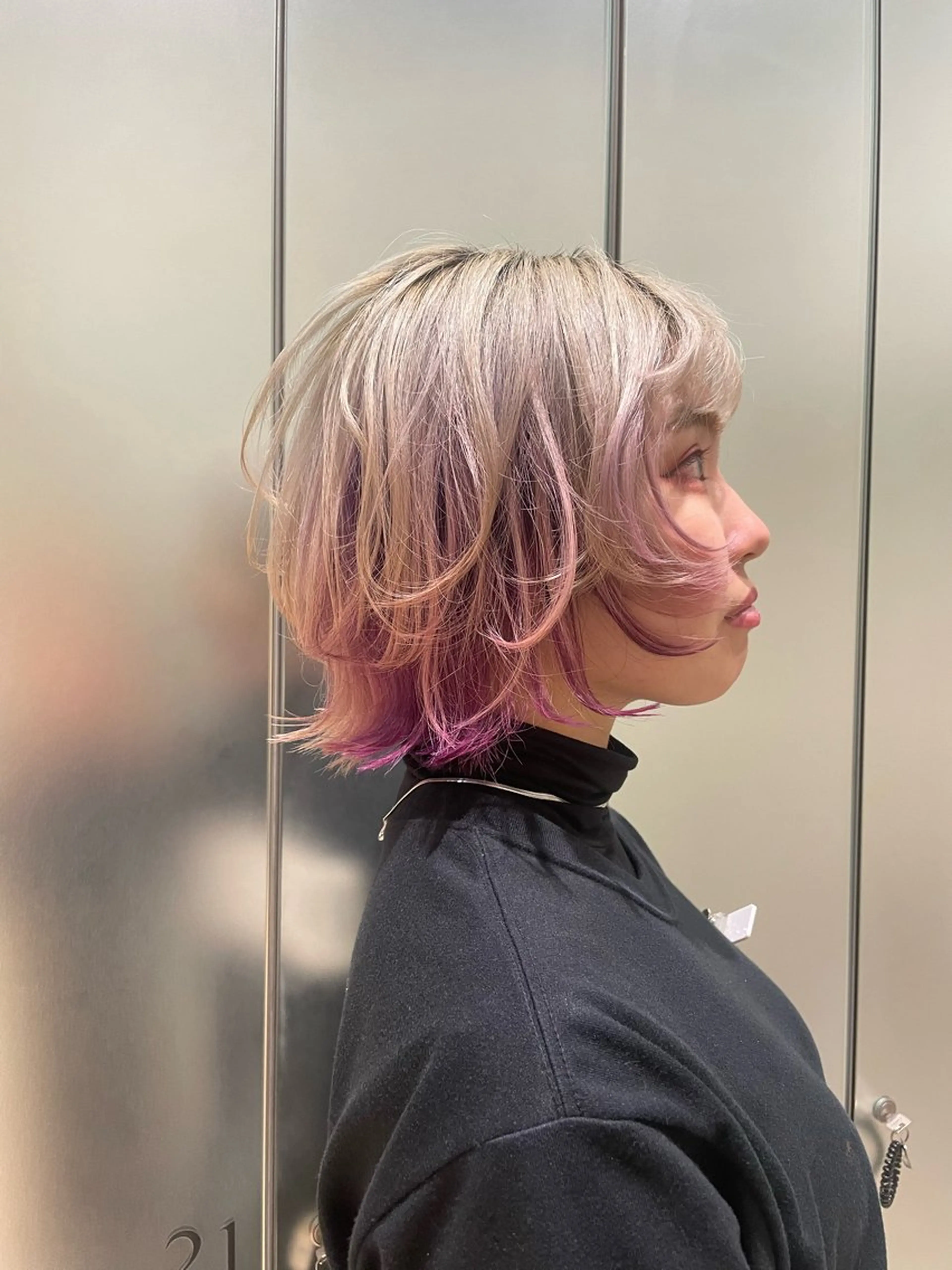 ショート カラー ヘアアレンジ Koharu 髪質改善カラーのヘアスタイル