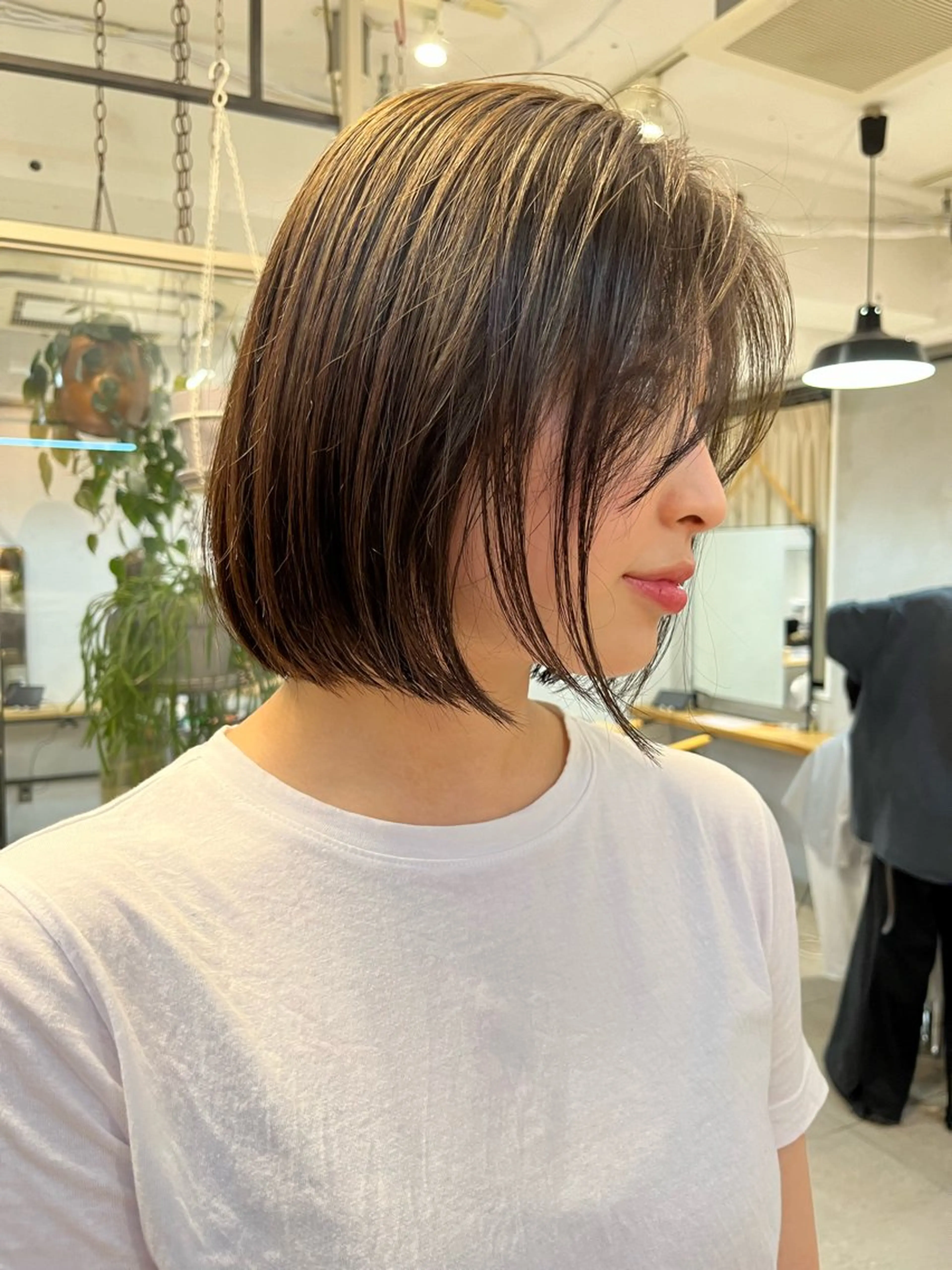 ミディアム カラー カット ヘアカラー トリートメント 赤み消しカラー/ ナチュラル/トモキのヘアスタイル
