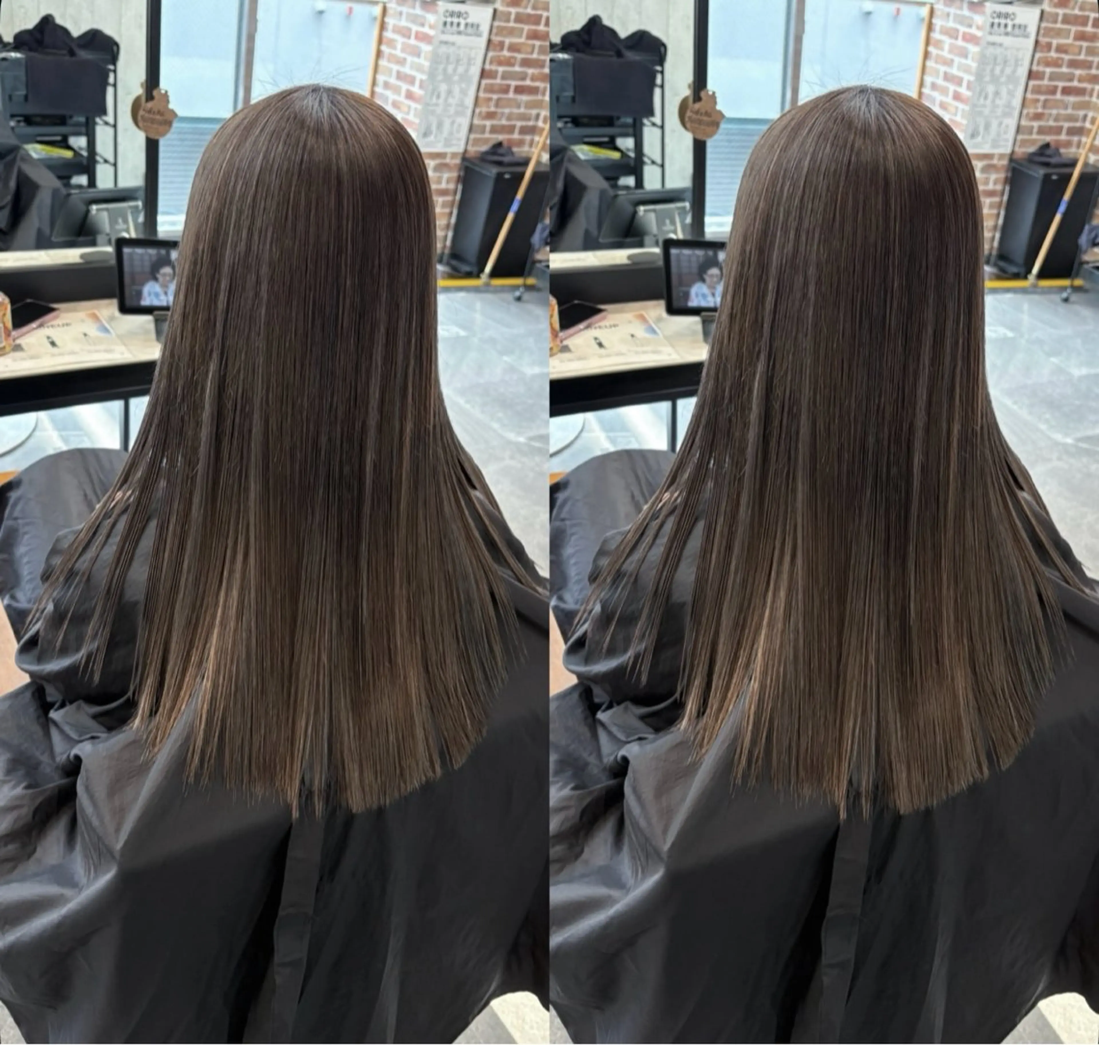 ロング ハイライト MOMO KAのヘアスタイル