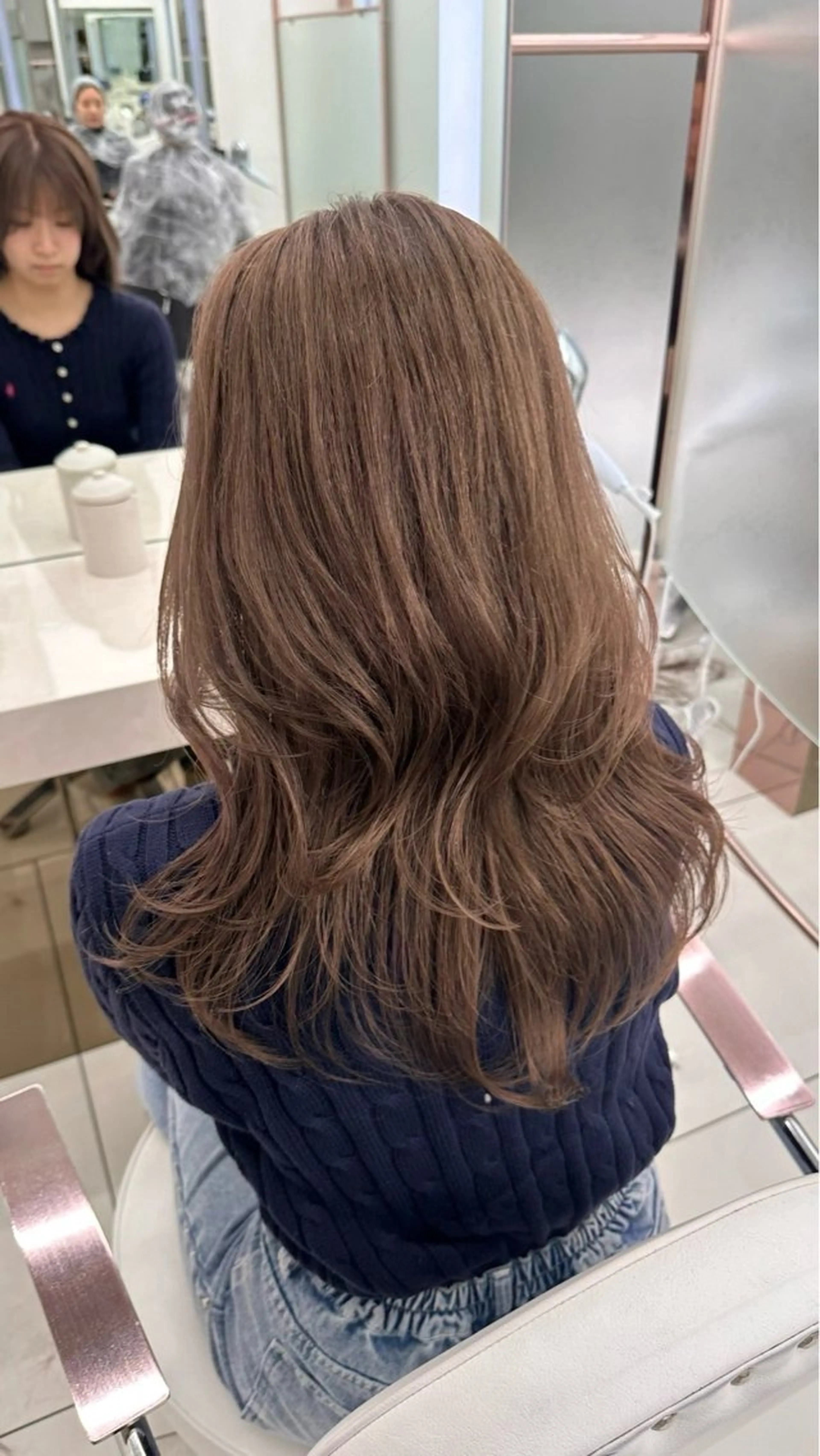 セミロング カラー ブリーチカラー COA YUZUのヘアスタイル