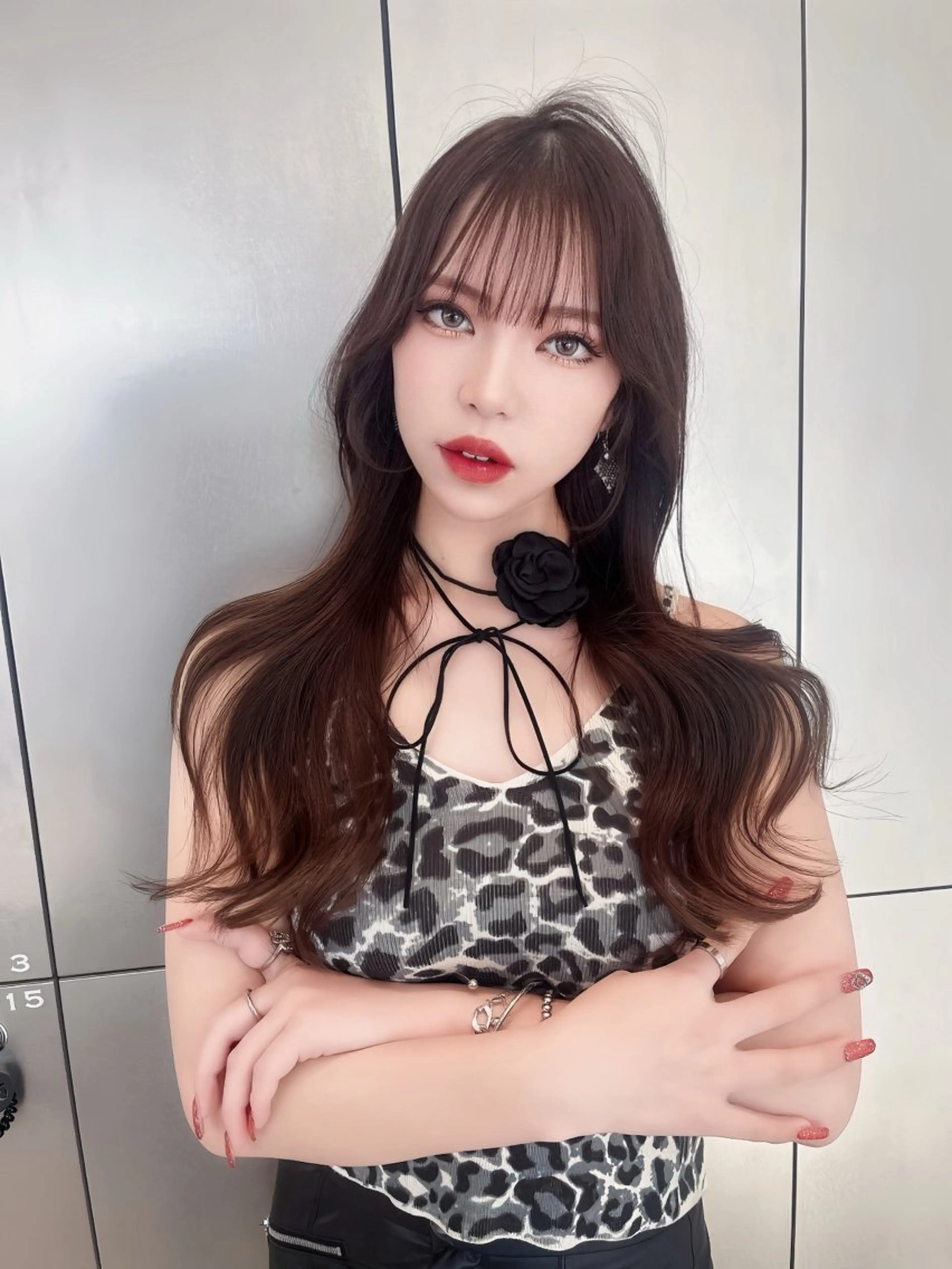 ロング カラー レイヤー/髪質改善 /透け感カラー/艶髪のヘアスタイル