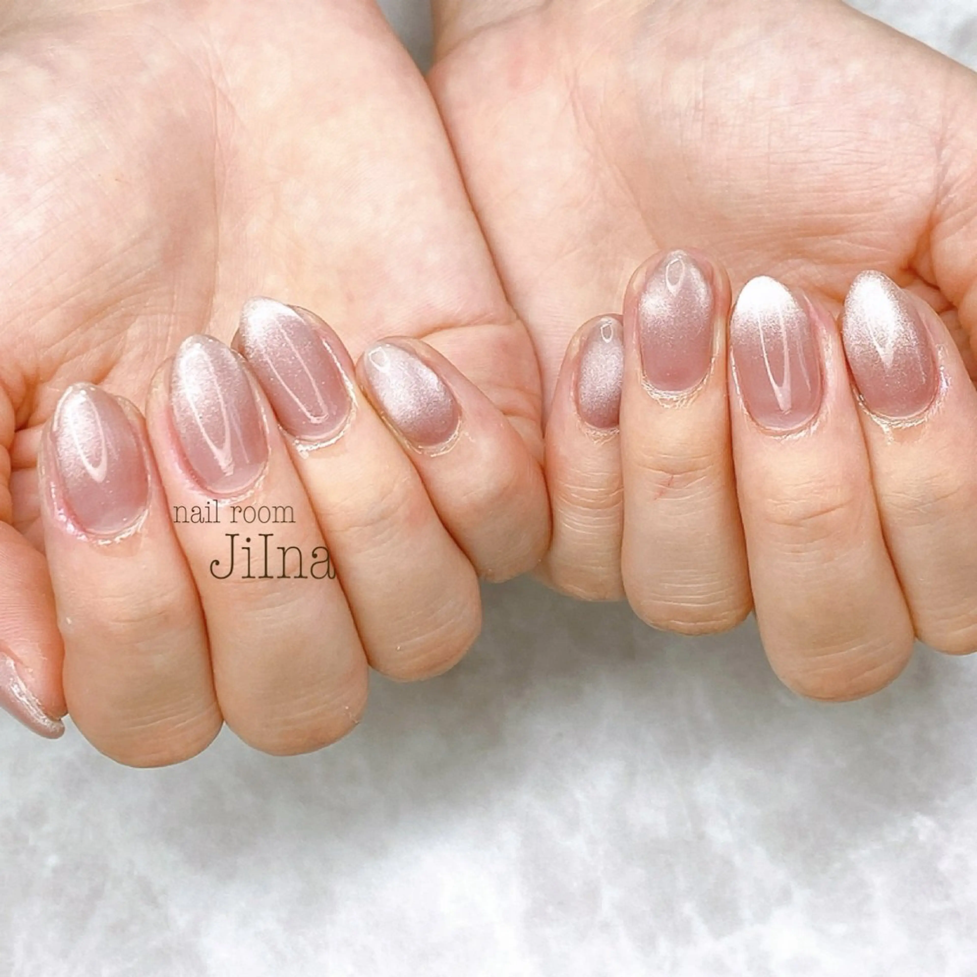 ネイル マグネットネイル マグネットワンカラー ワンカラーネイル JiIna nailのネイルデザイン
