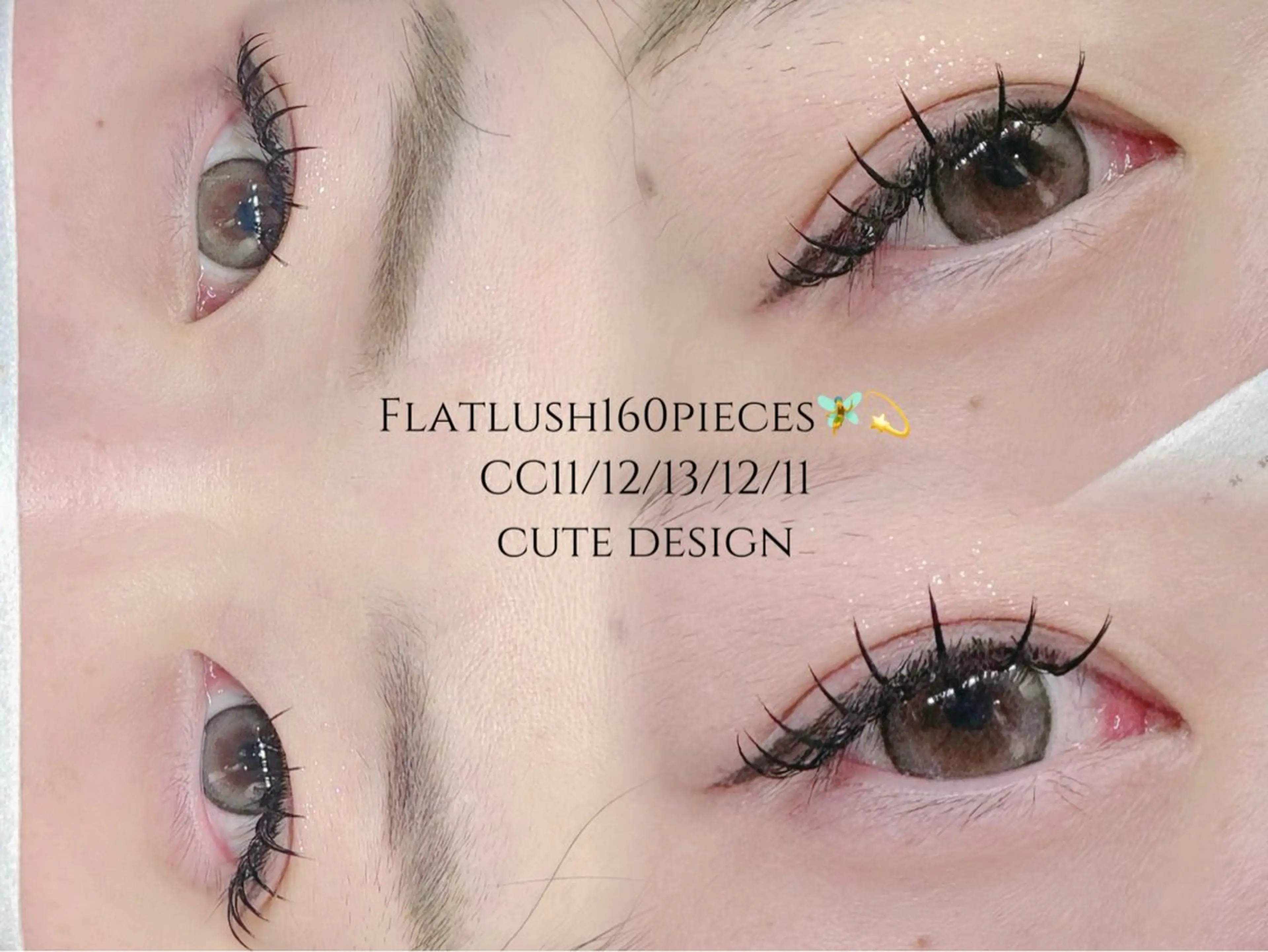 マツエク・マツパ フラットラッシュ 👀アンドヘルシー 🍒Izumi👀のマツエク・マツパデザイン