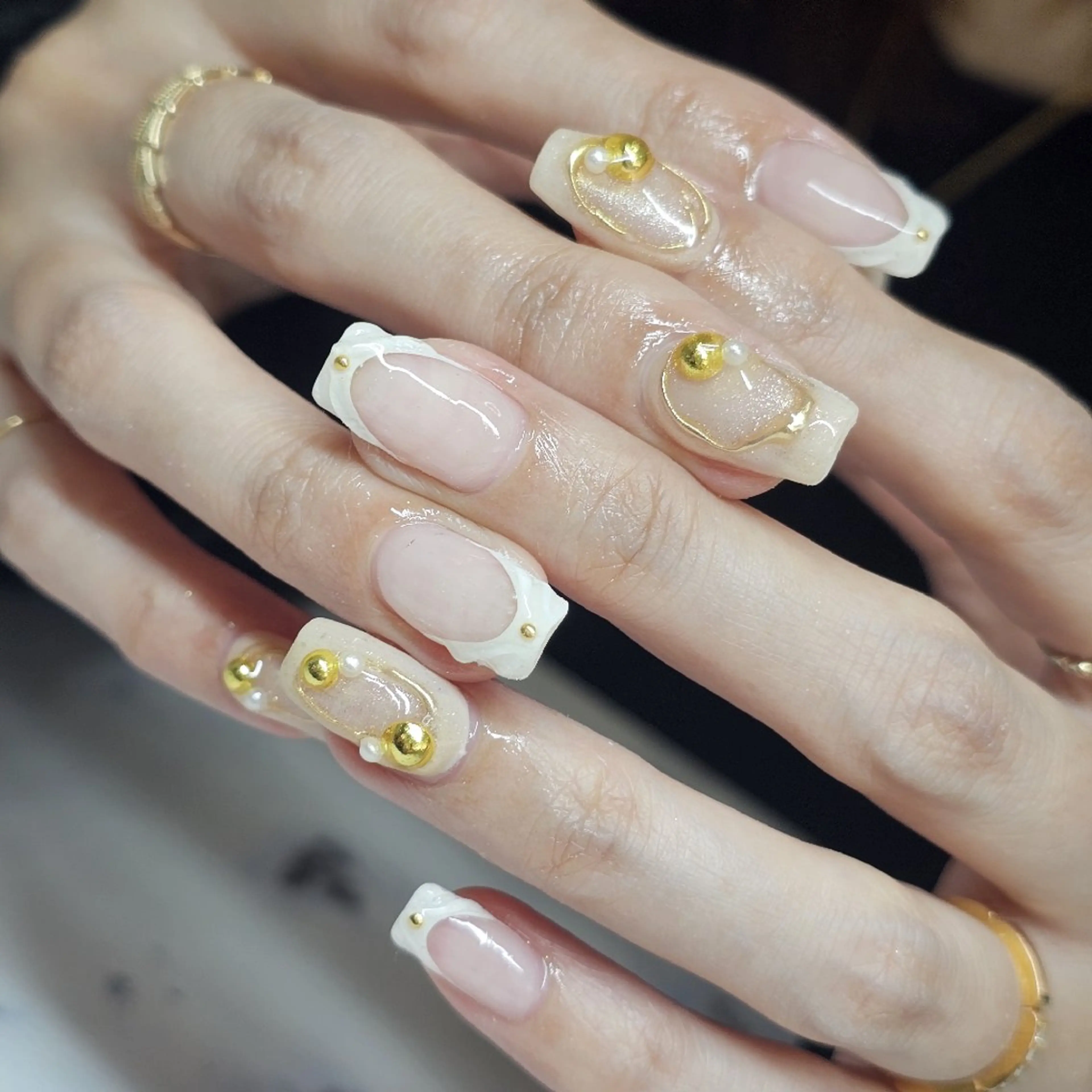 ネイル フレンチネイル ★Blanche ☆neige★のネイルデザイン