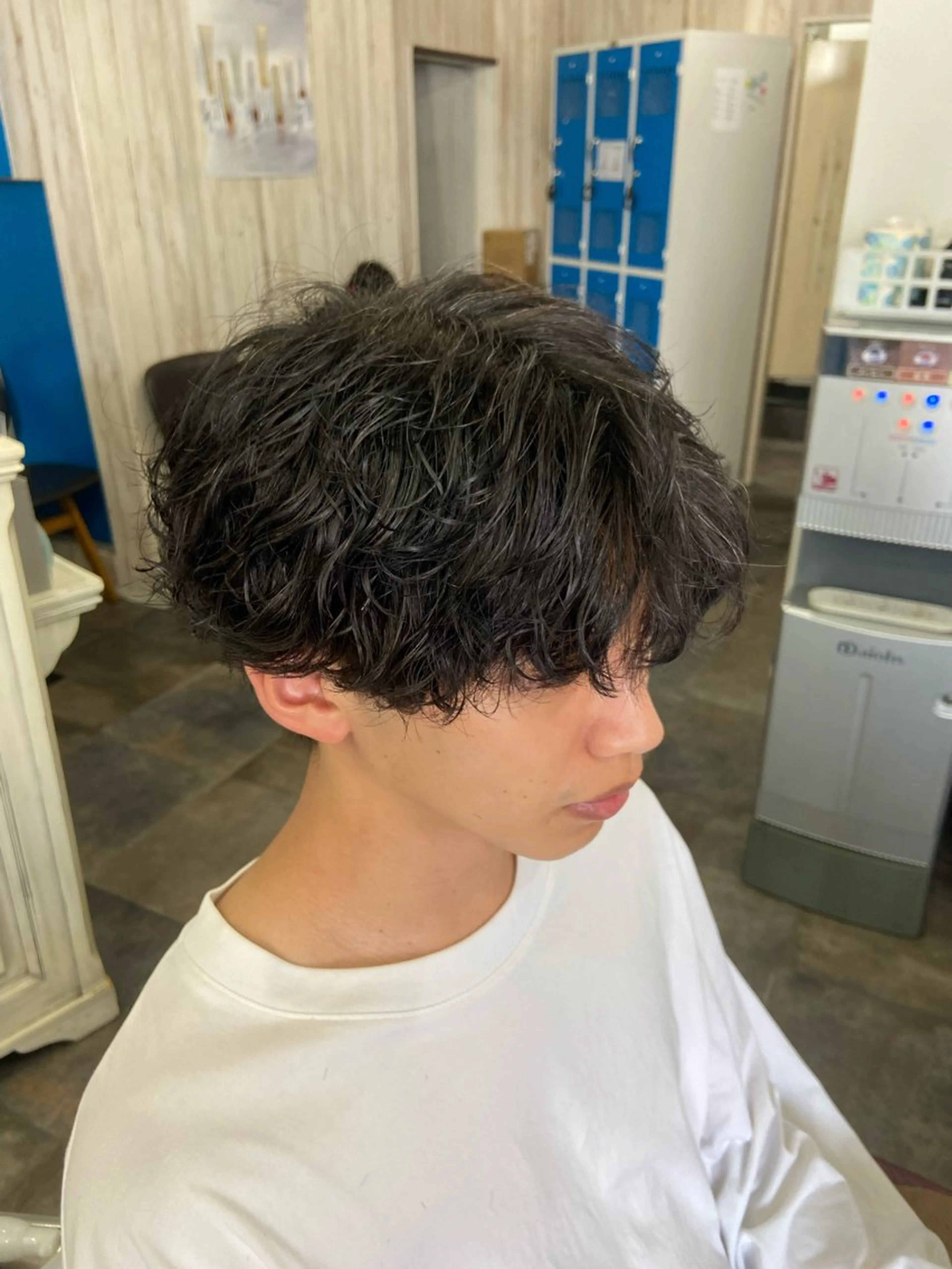 ショート パーマ メンズ メンズパーマ カット パーマ カットパーマ✂️ 小坂田玲亜のヘアスタイル