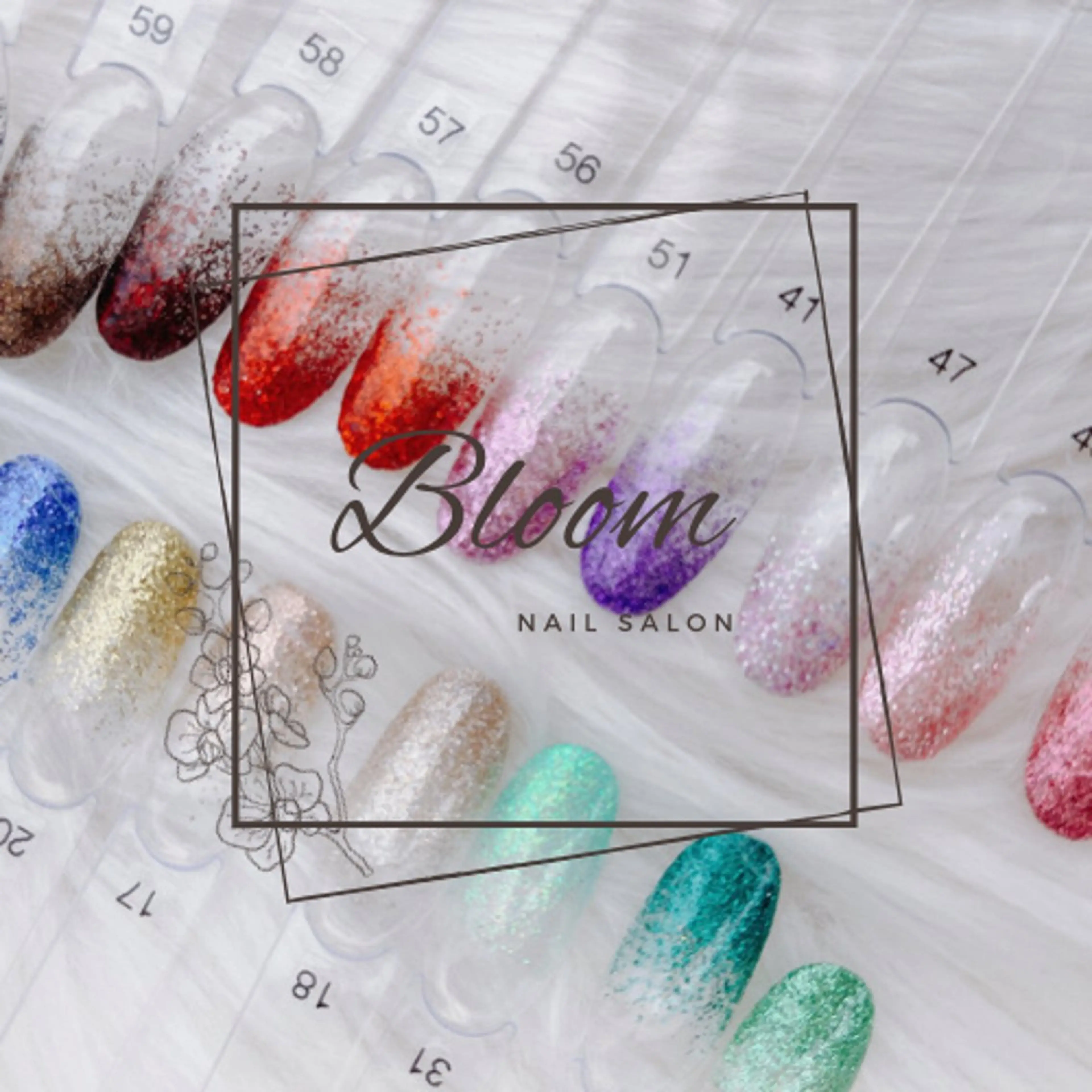 ネイル グラデーション ラメ(グリッター) ラメグラデーション Bloom Nail Salonのネイルデザイン