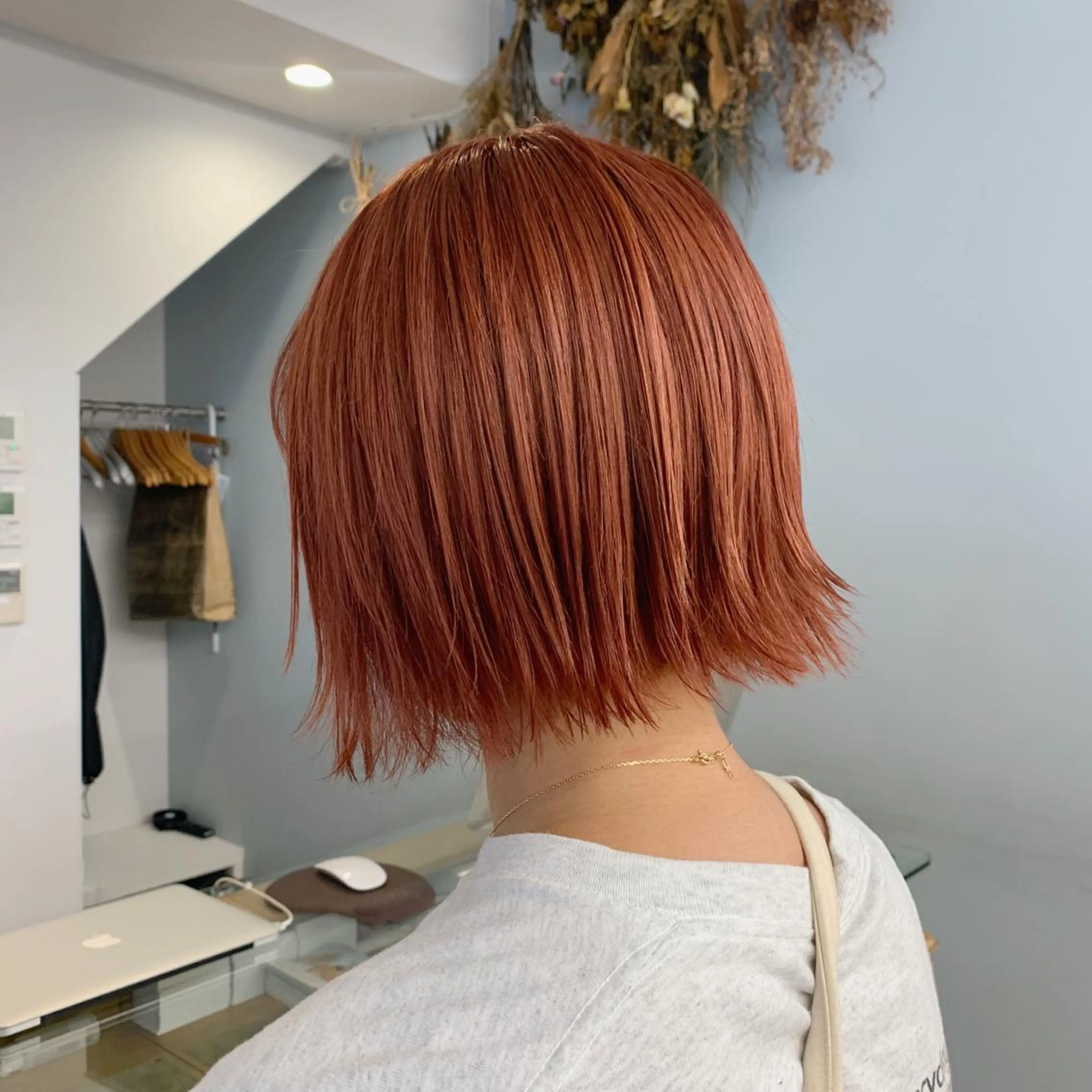 ミディアム カラー ヘアアレンジ Flamme Annaのヘアスタイル