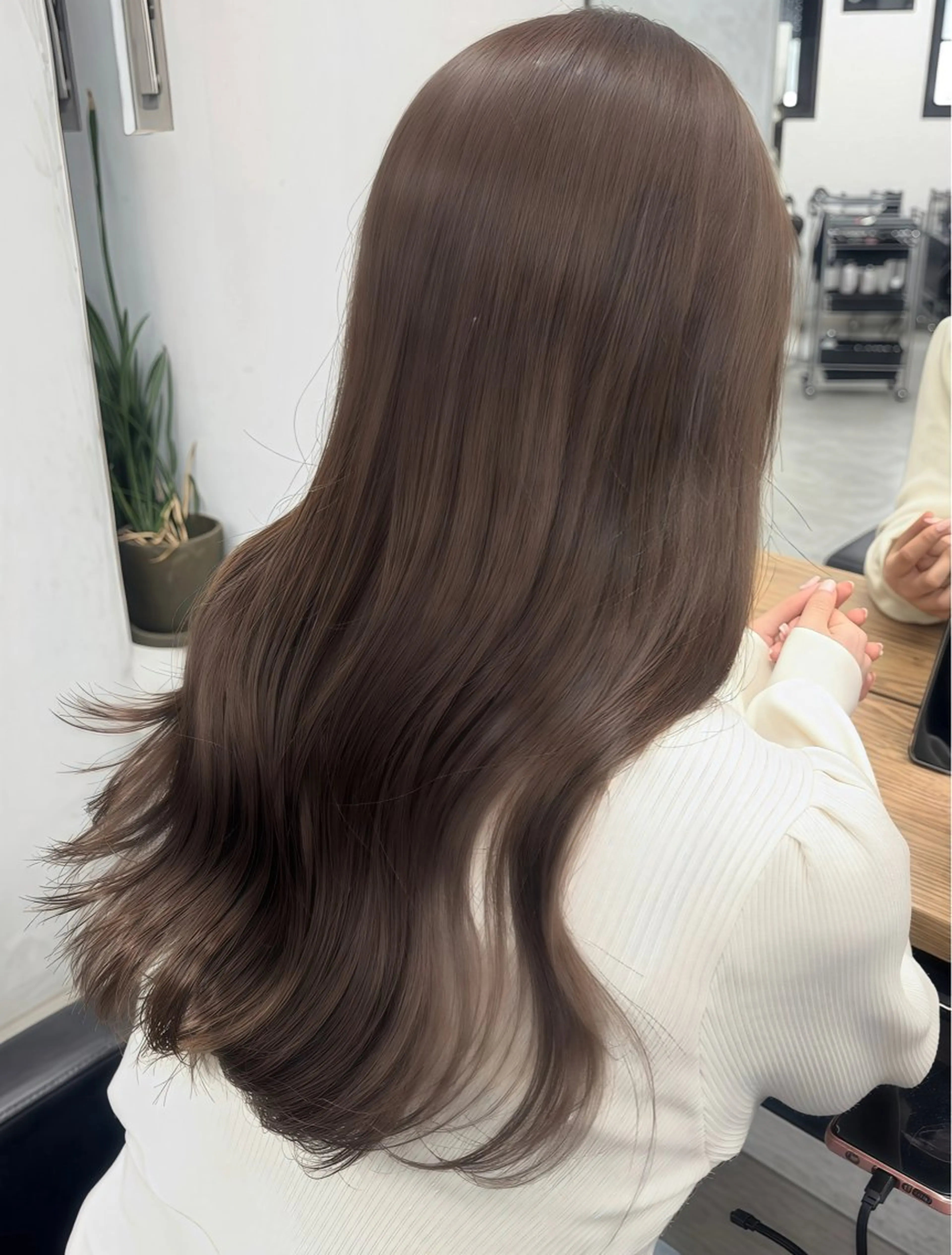 セミロング カラー ヘアカラー トリートメント Rico / bob/グレージュのヘアスタイル