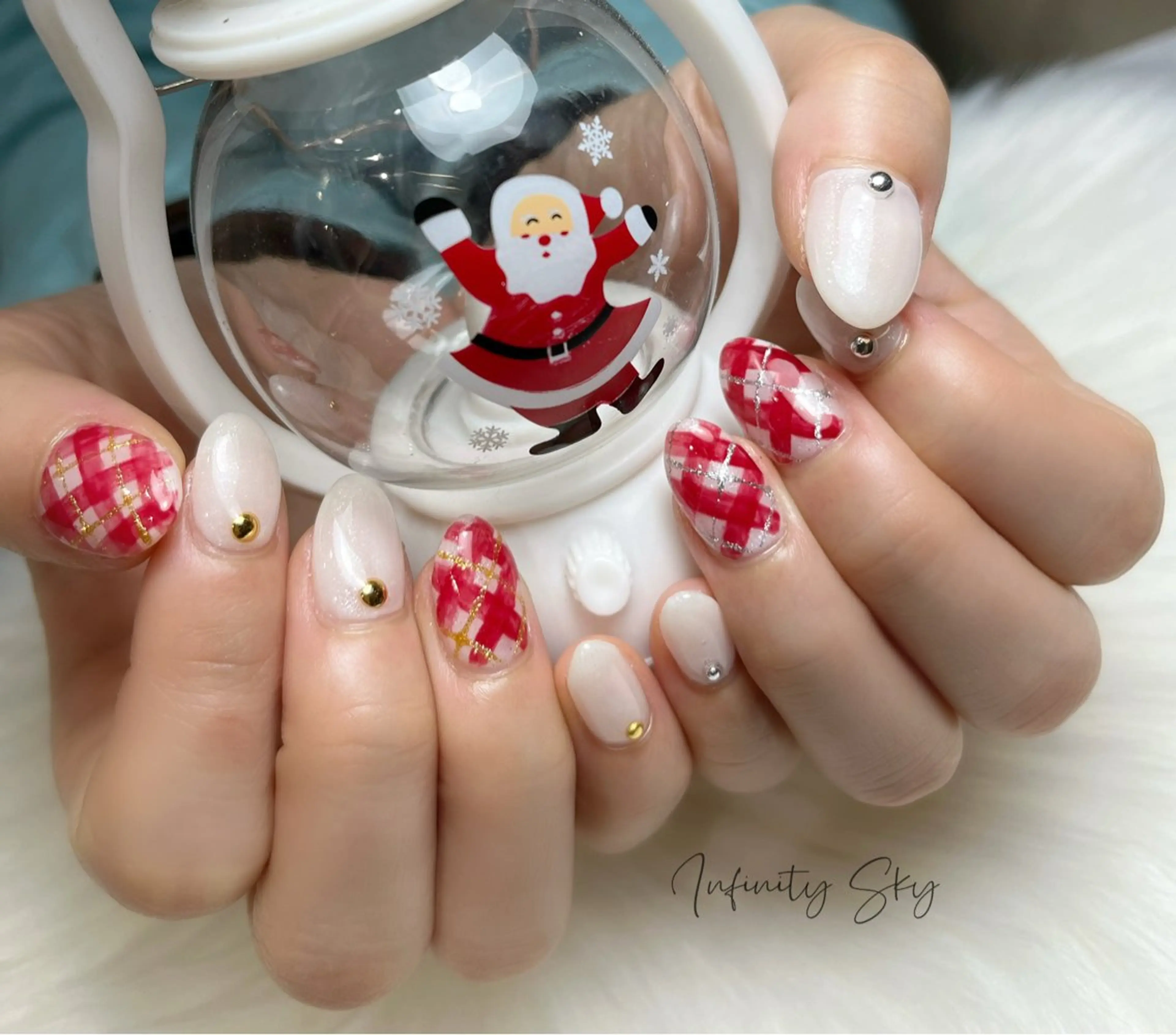 ネイル 冬ネイル infinity skyのネイルデザイン