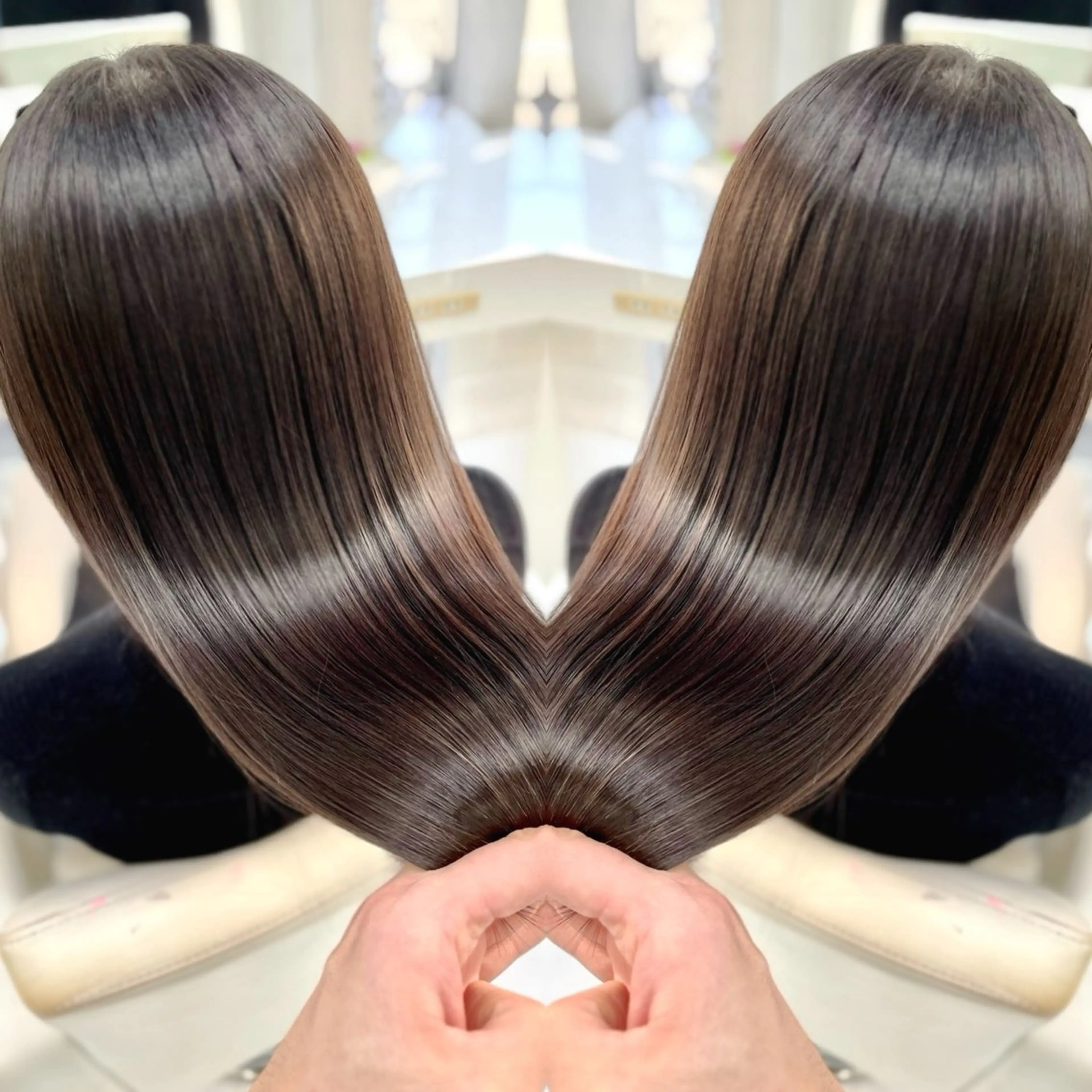 セミロング カラー カット ヘアカラー トリートメント 30代からの上質な ヘアケア  大西のヘアスタイル