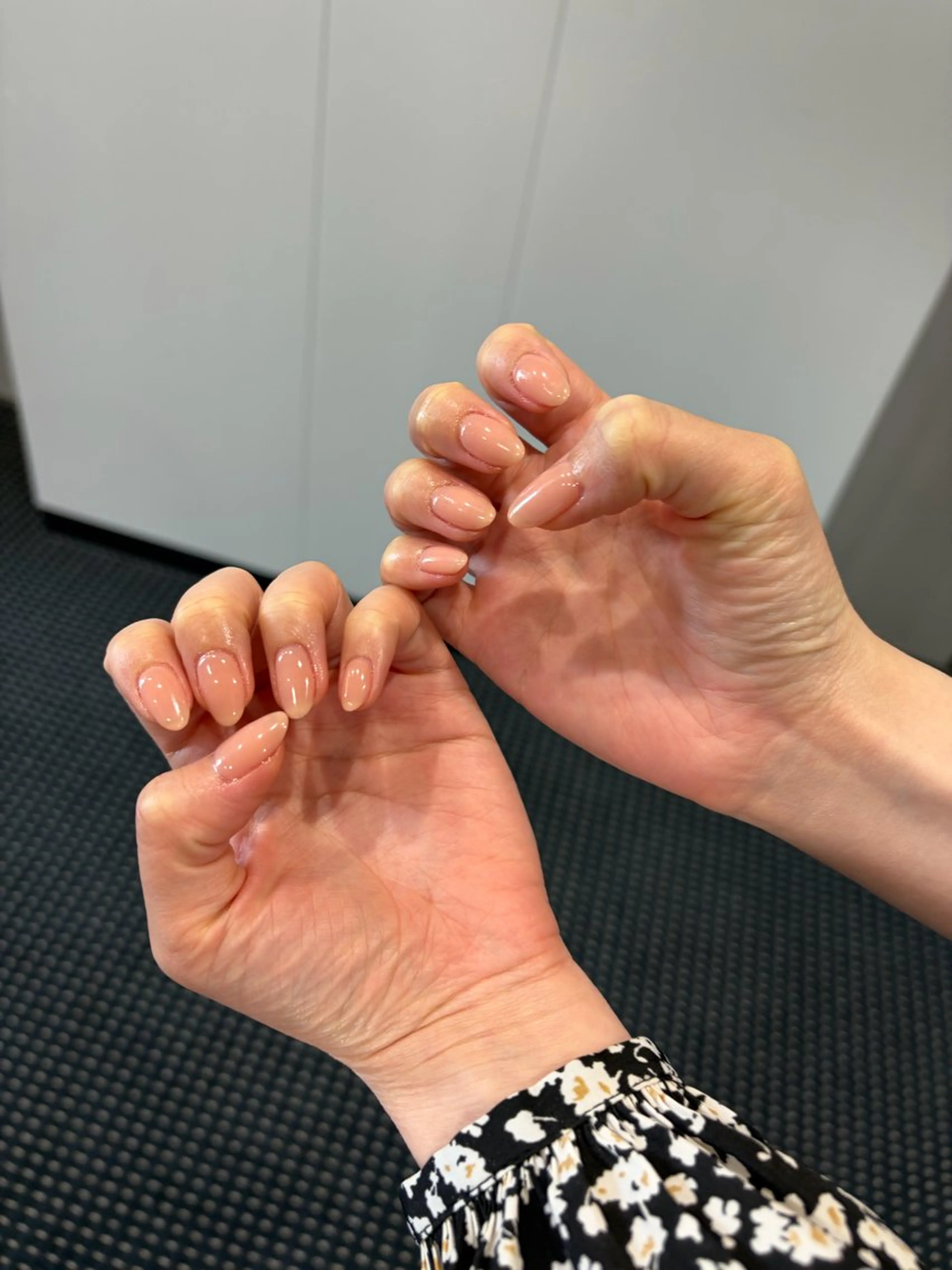 ネイル ピンク ピンクベージュ ハンドネイル eyelash& nailsalonMのネイルデザイン
