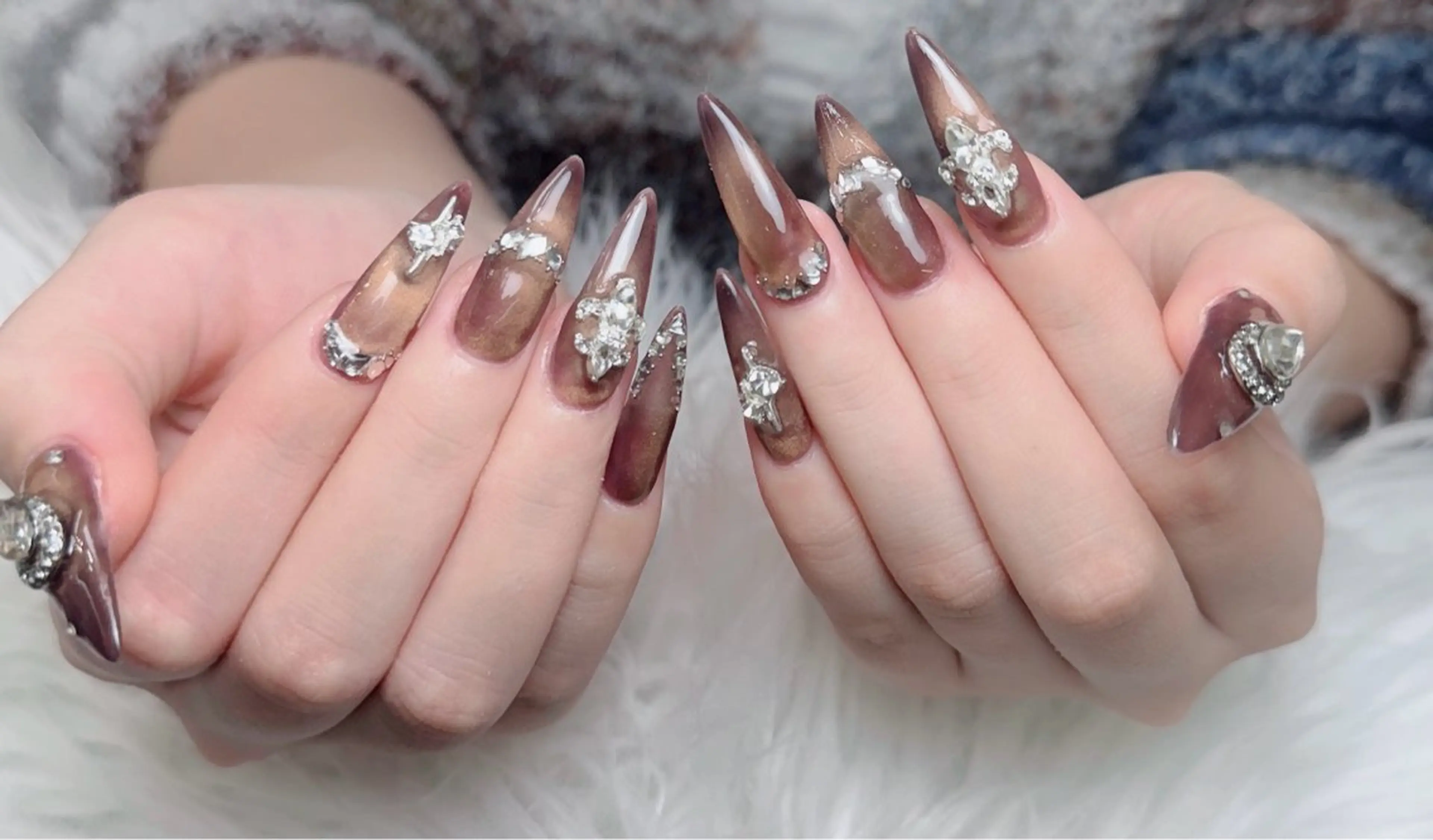 ネイル アートネイル 韓国ネイル 持ち込み ワンホンネイル ハンドネイル Lenie Nail Salonのネイルデザイン